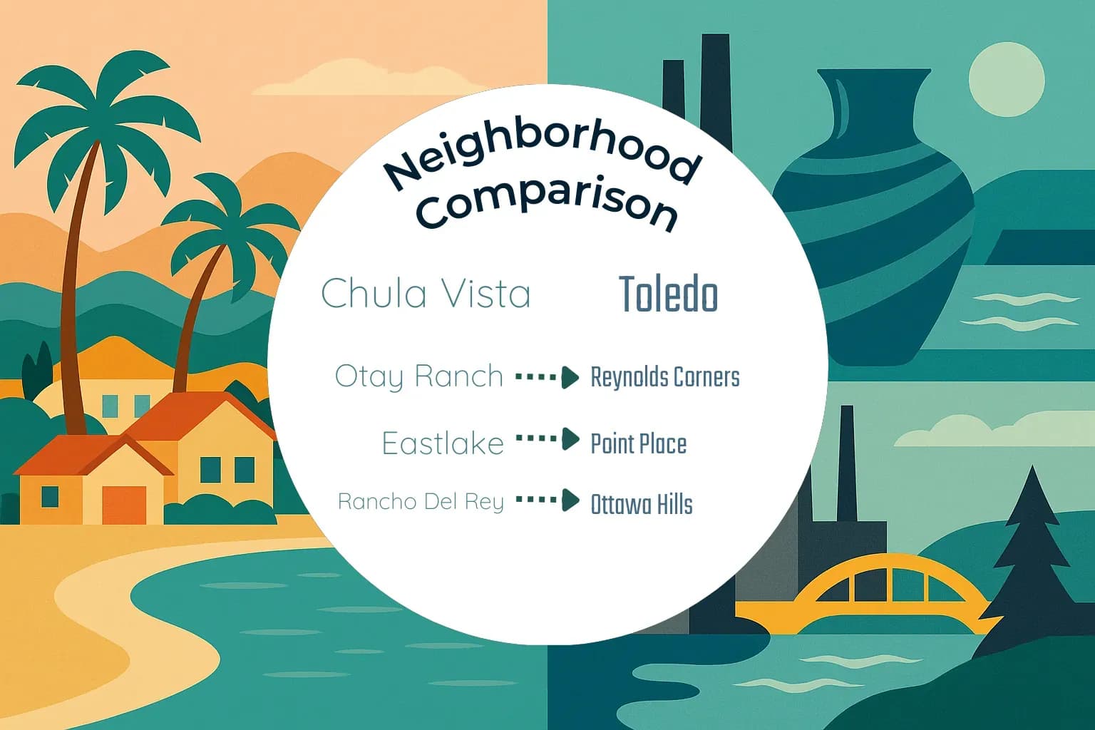 Chula Vista vs Toledo Neighborhood Comparison