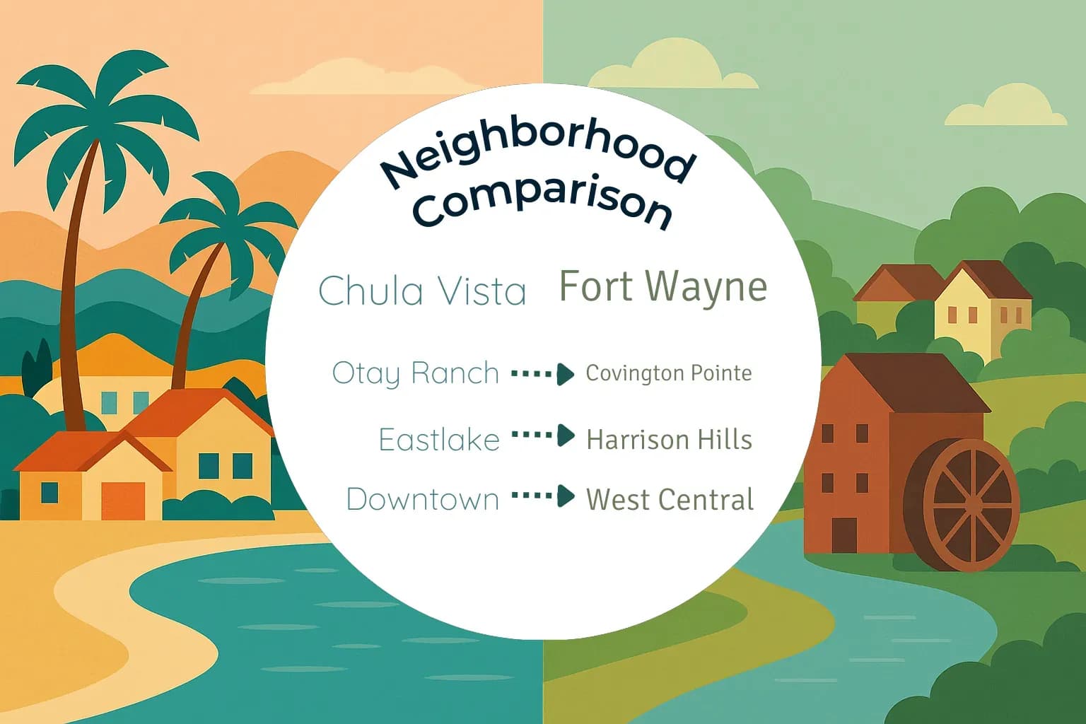 Chula Vista vs Fort Wayne Neighborhood Comparison