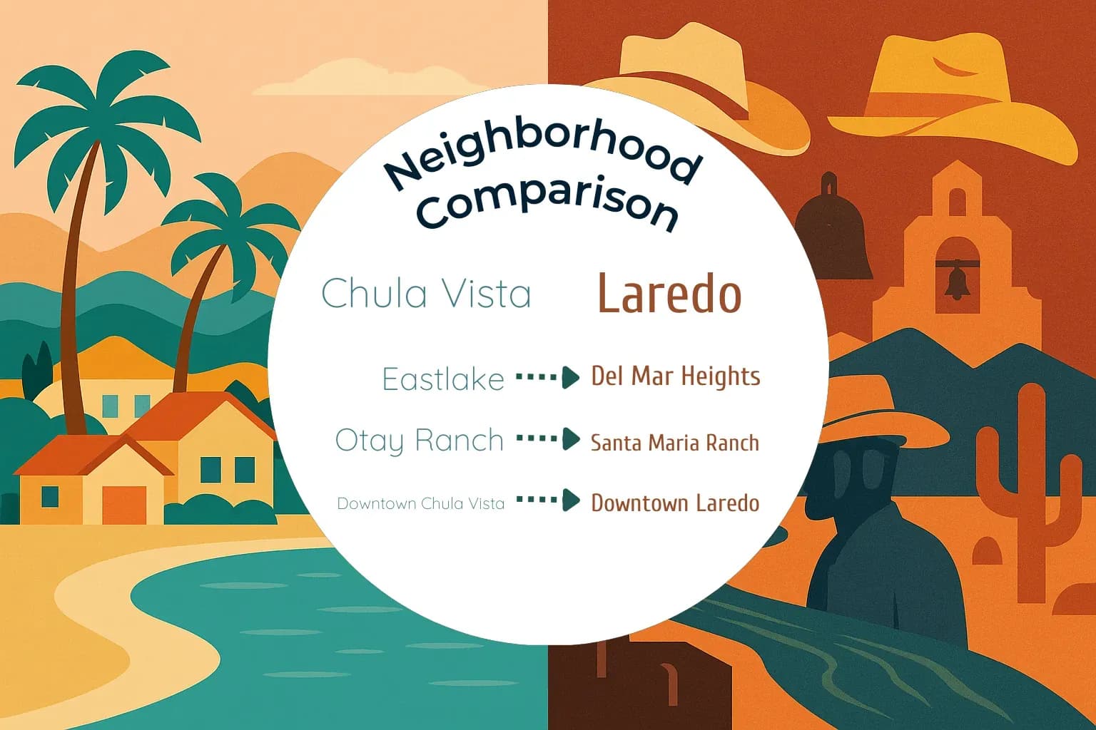 Chula Vista vs Laredo Neighborhood Comparison