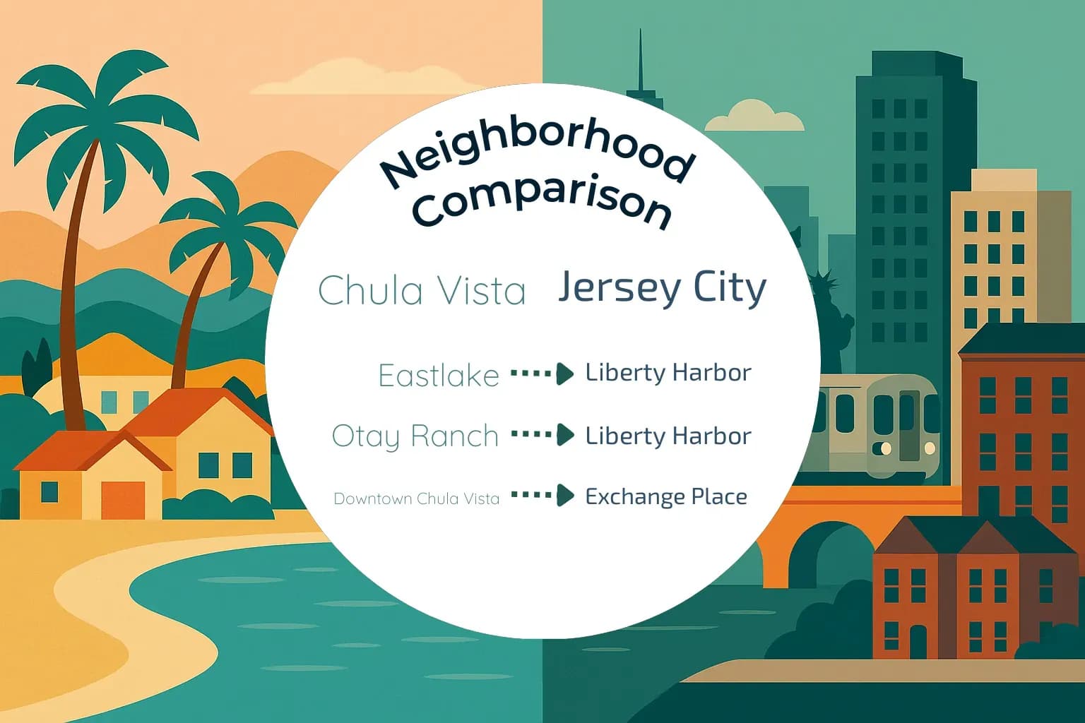 Chula Vista vs Jersey City Neighborhood Comparison