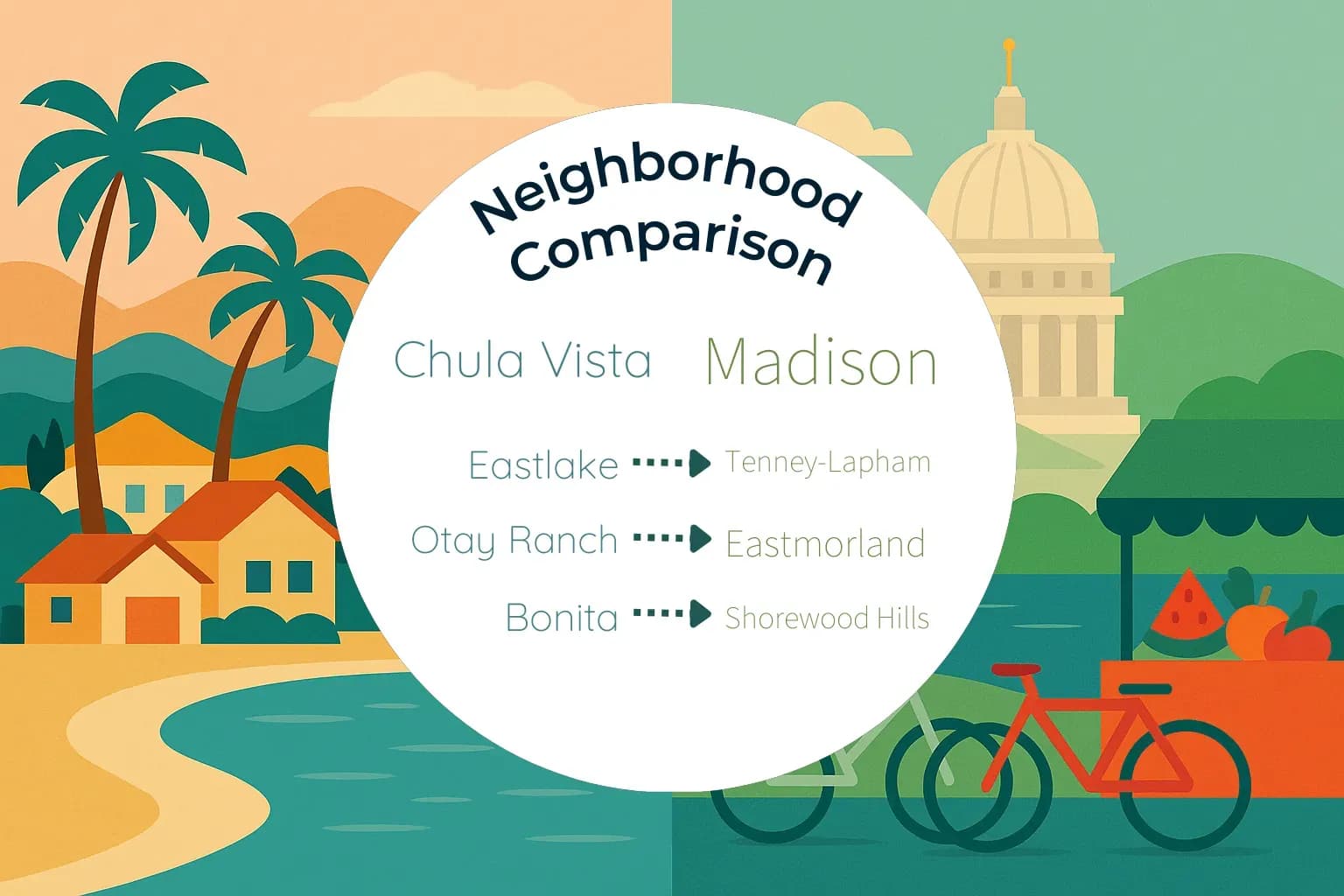 Chula Vista vs Madison Neighborhood Comparison