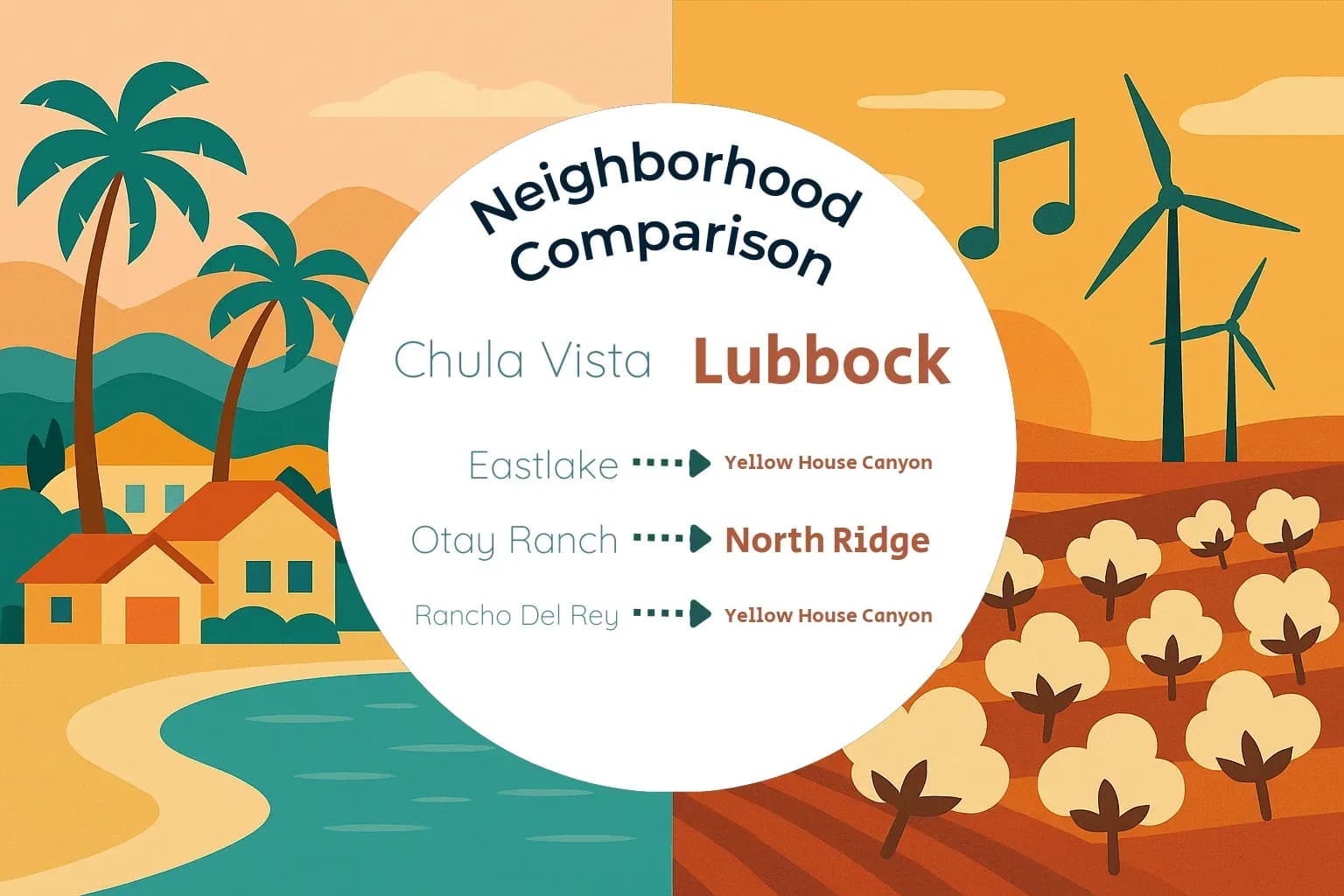 Chula Vista vs Lubbock Neighborhood Comparison