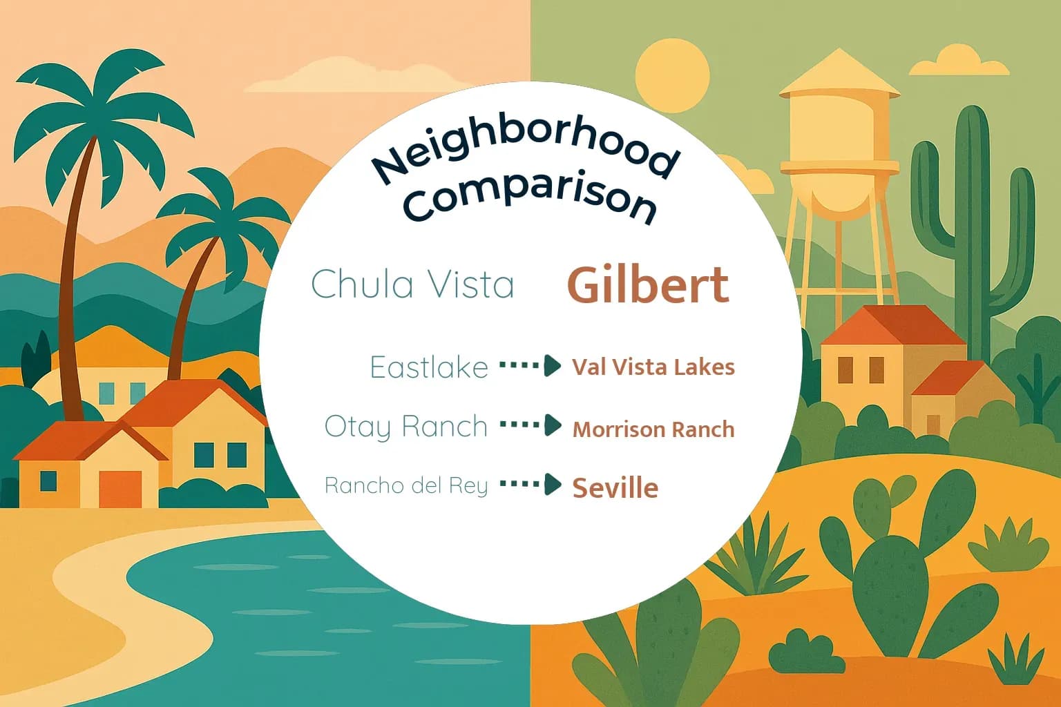 Chula Vista vs Gilbert Neighborhood Comparison