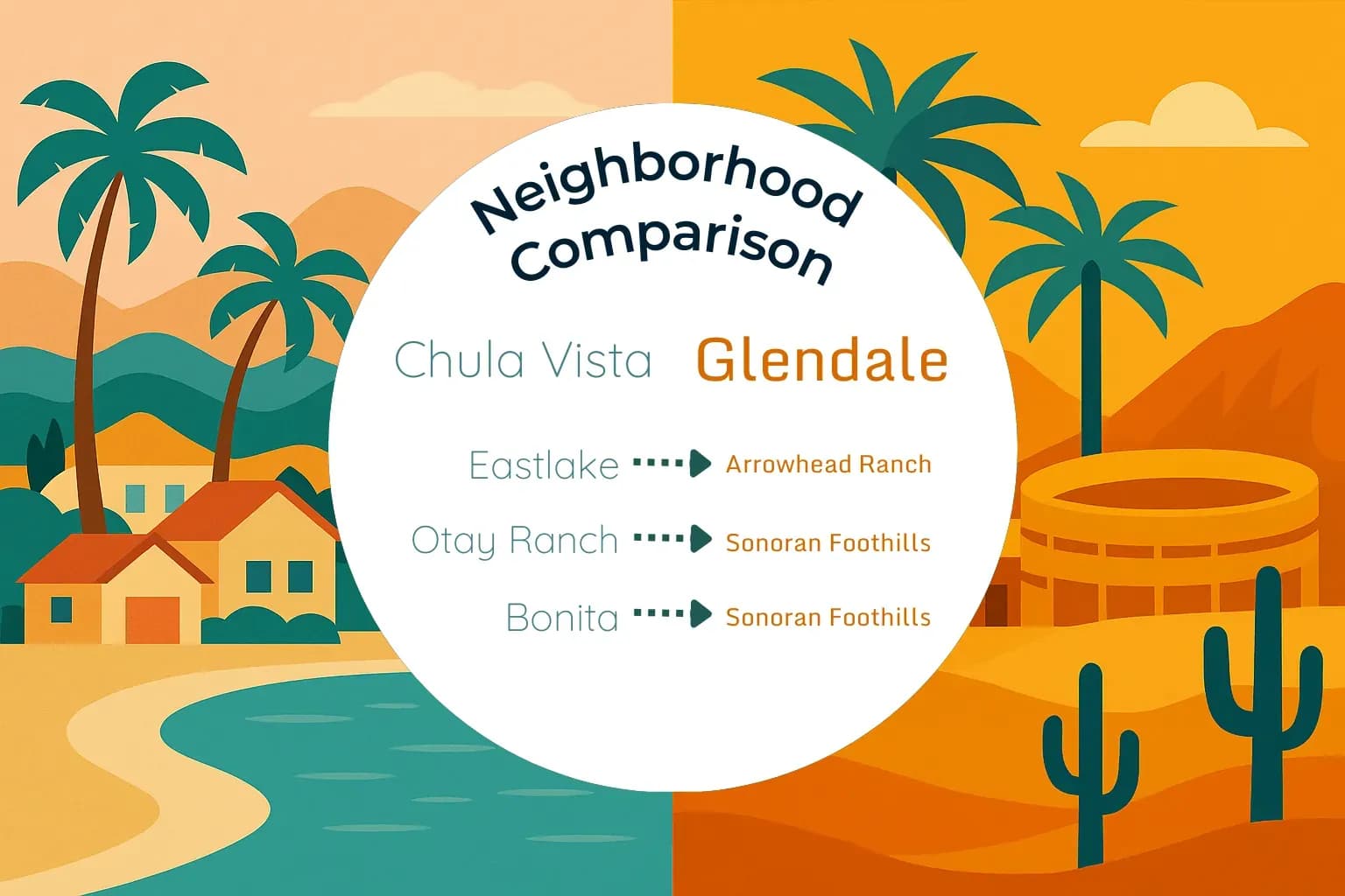 Chula Vista vs Glendale Neighborhood Comparison