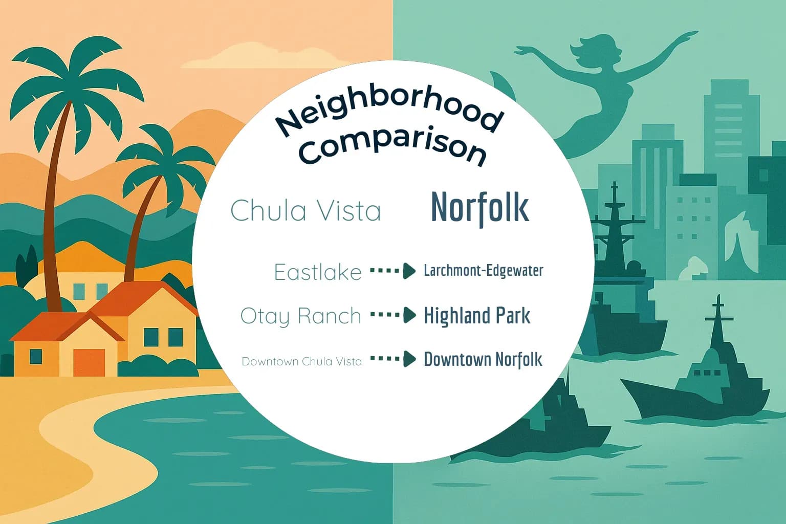 Chula Vista vs Norfolk Neighborhood Comparison
