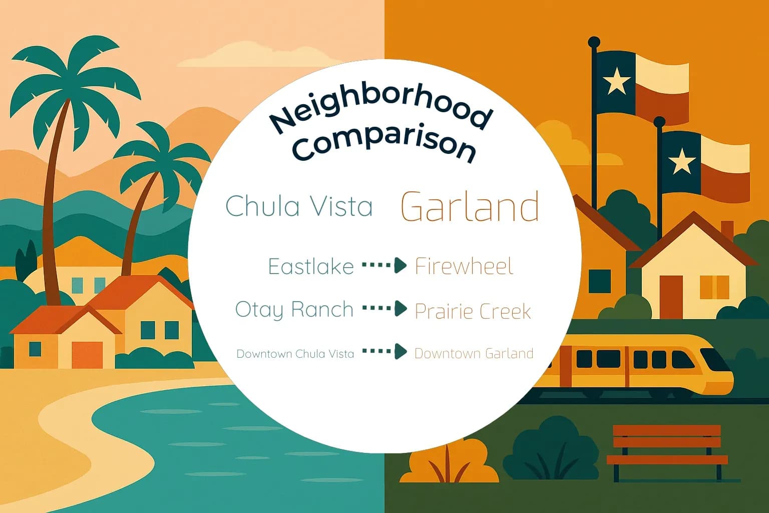 Chula Vista vs Garland Neighborhood Comparison