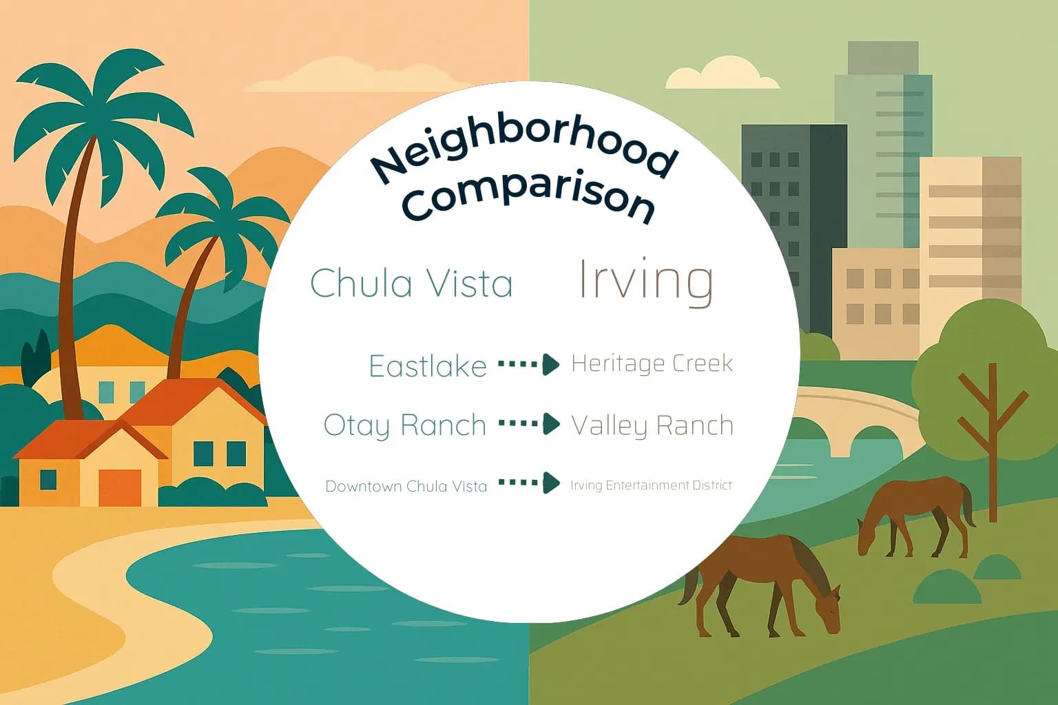 Chula Vista vs Irving Neighborhood Comparison