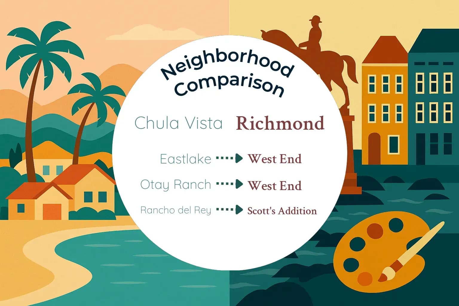 Chula Vista vs Richmond Neighborhood Comparison