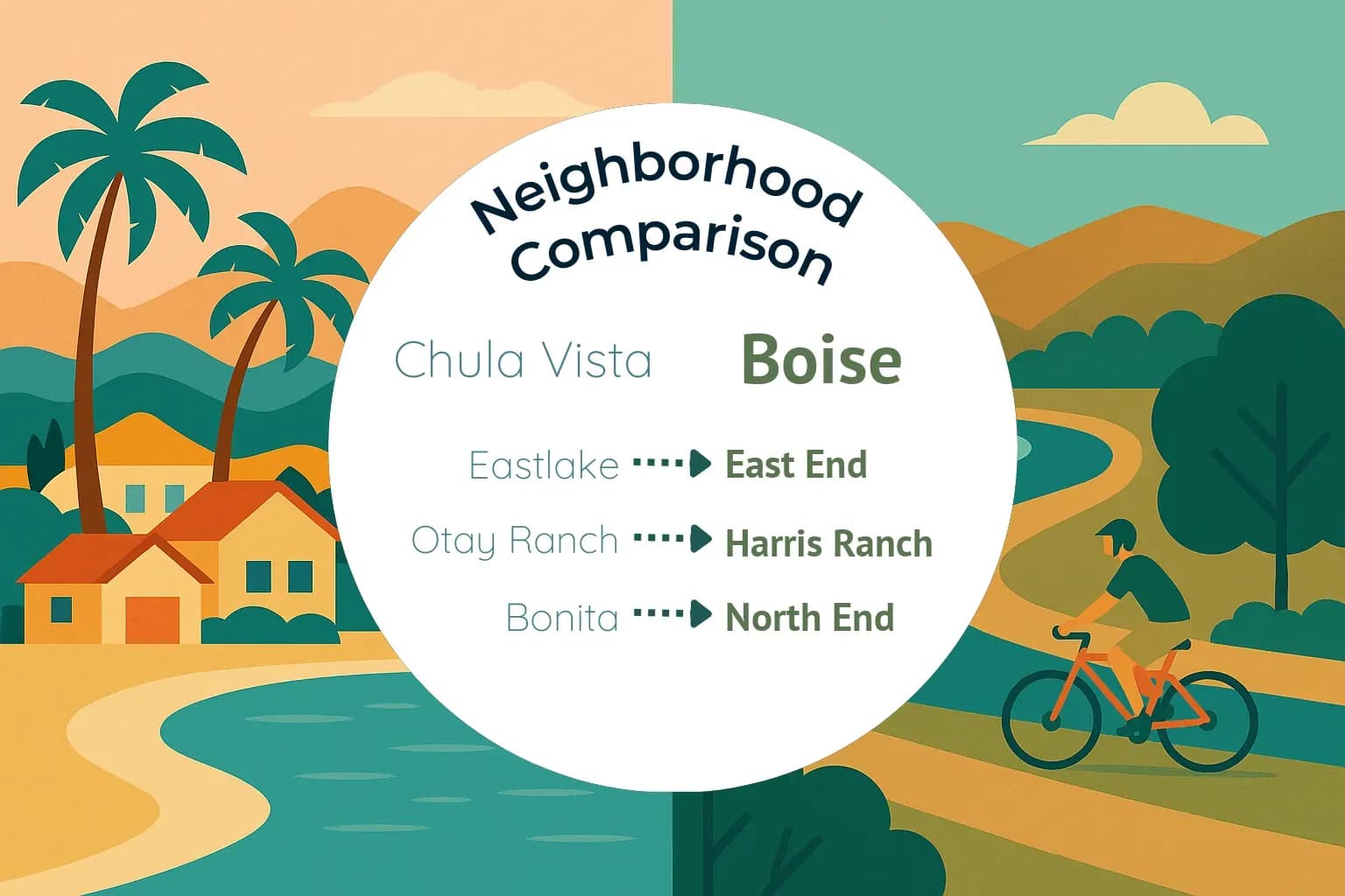 Chula Vista vs Boise Neighborhood Comparison