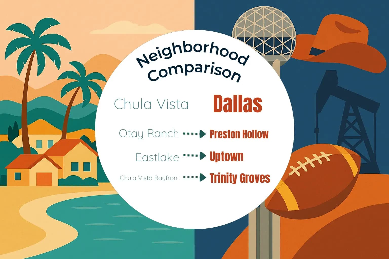 Chula Vista vs Dallas Neighborhood Comparison