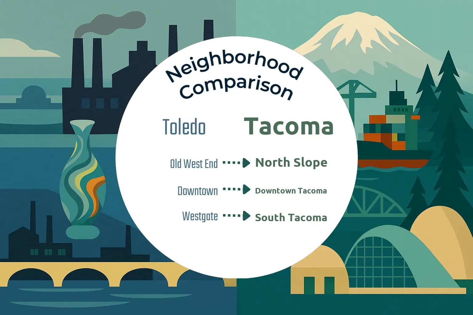 Toledo vs Tacoma Neighborhood Comparison