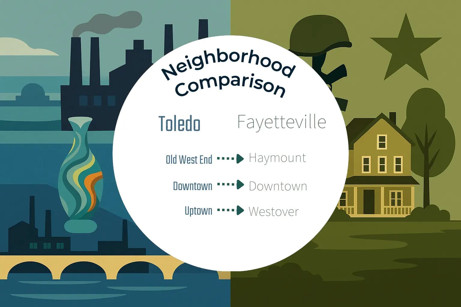 Toledo vs Fayetteville Neighborhood Comparison