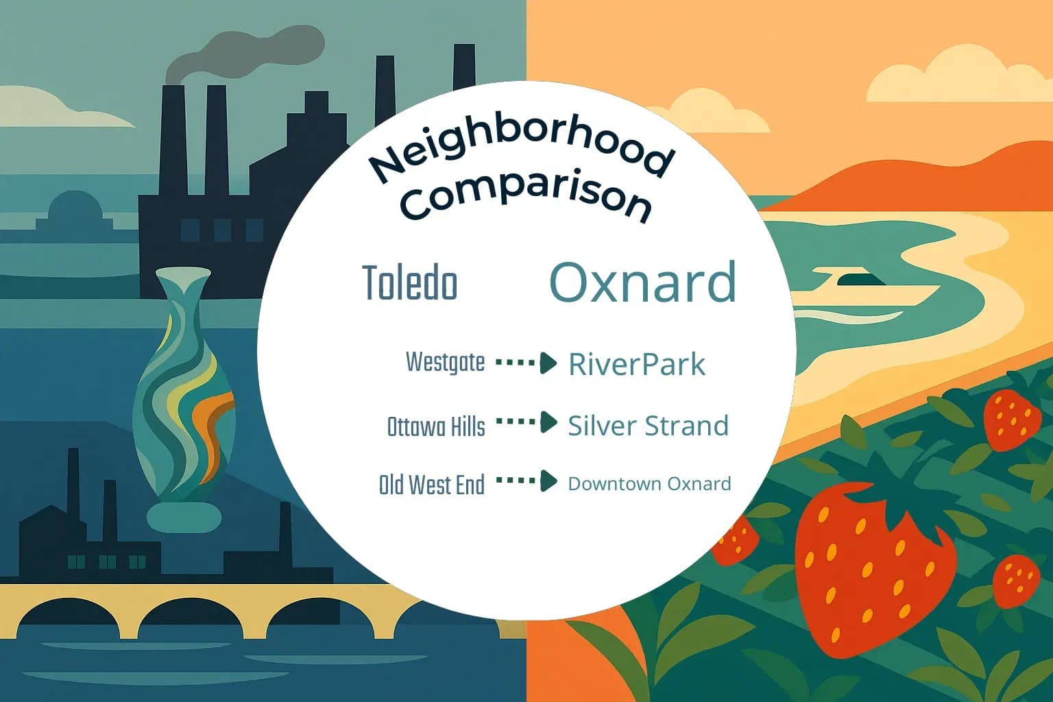Toledo vs Oxnard Neighborhood Comparison