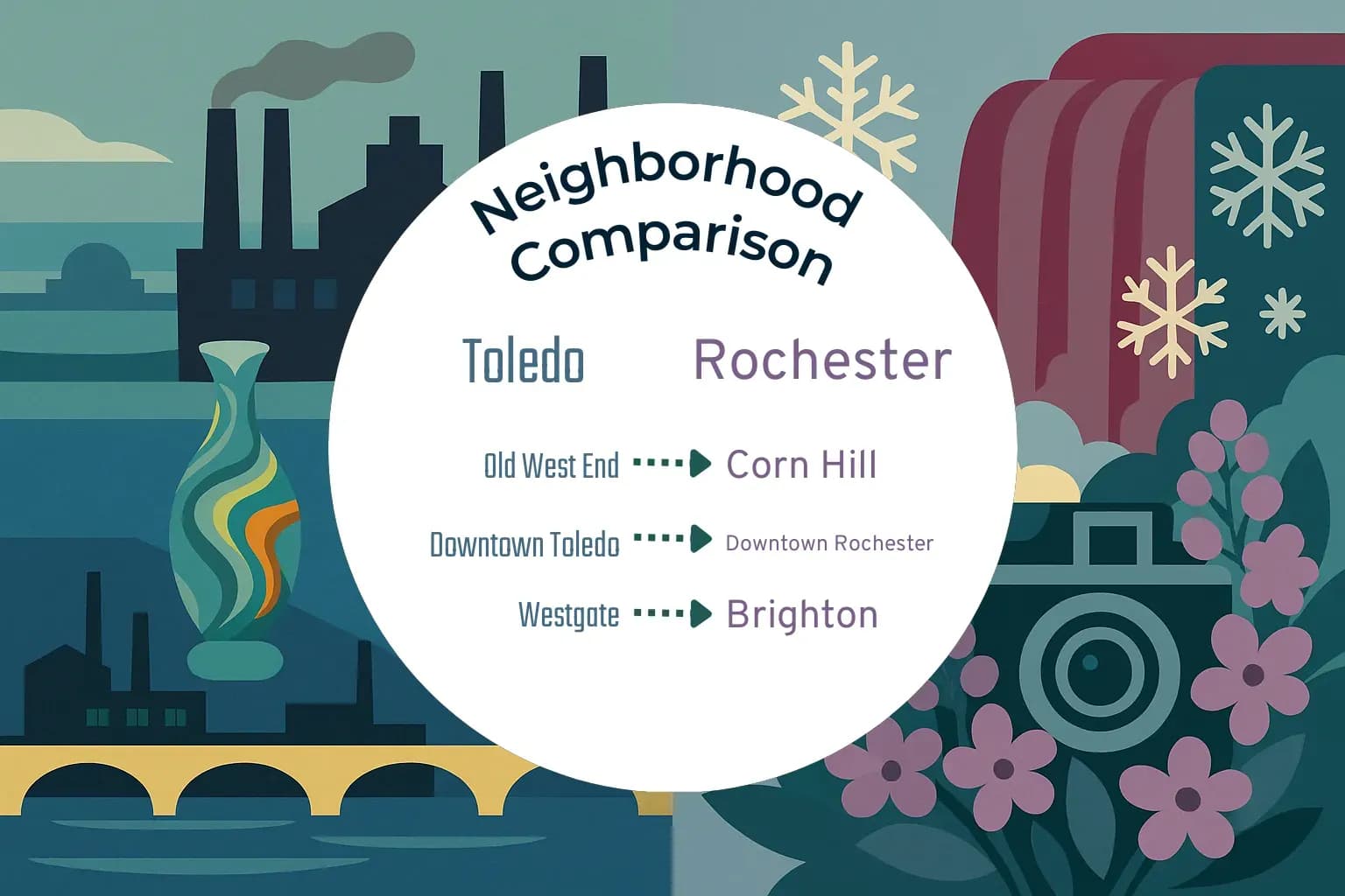 Toledo vs Rochester Neighborhood Comparison