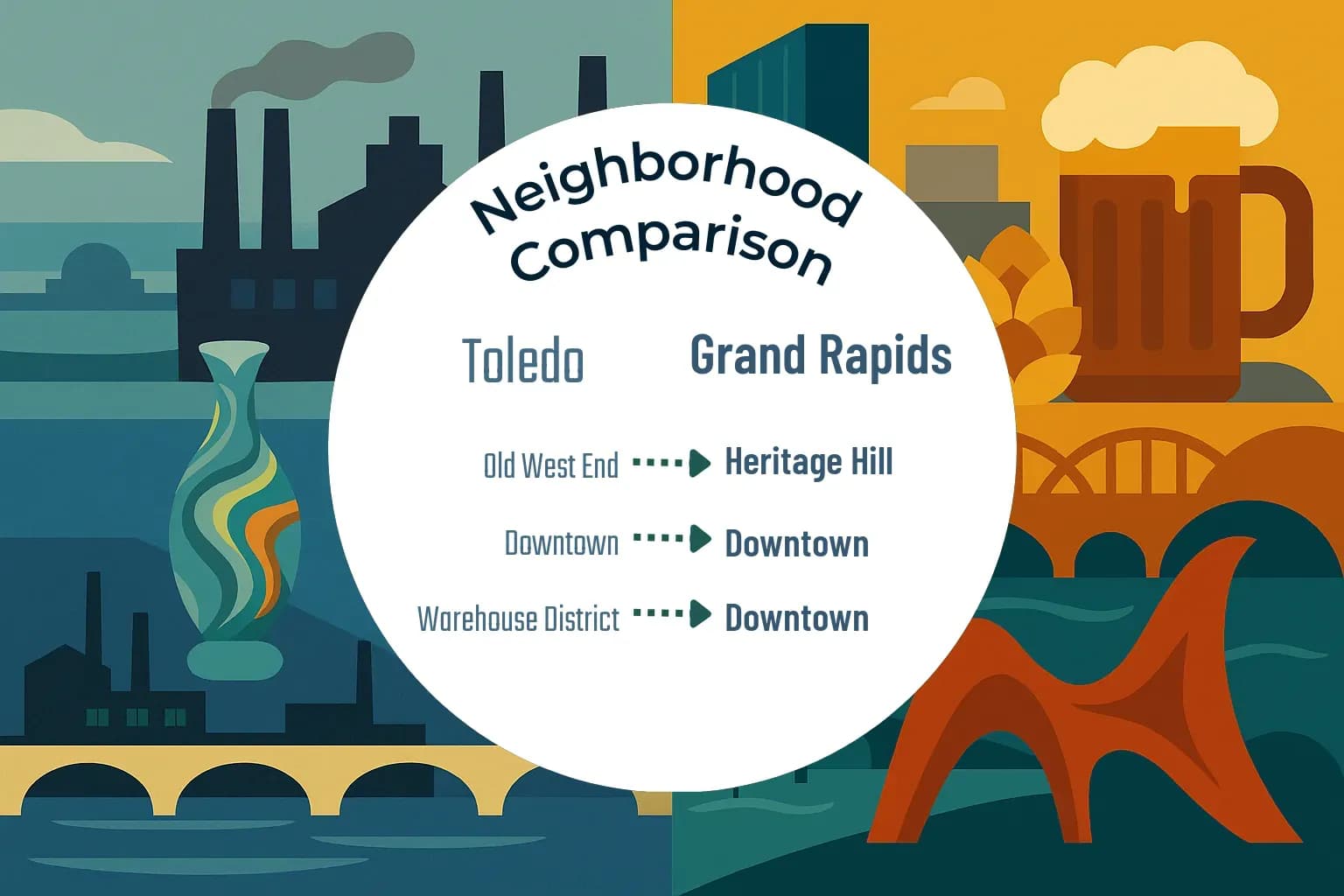 Toledo vs Grand Rapids Neighborhood Comparison