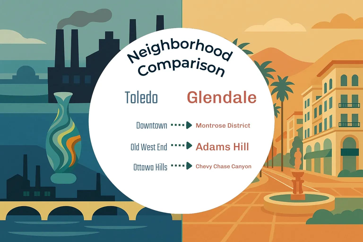 Toledo vs Glendale Neighborhood Comparison