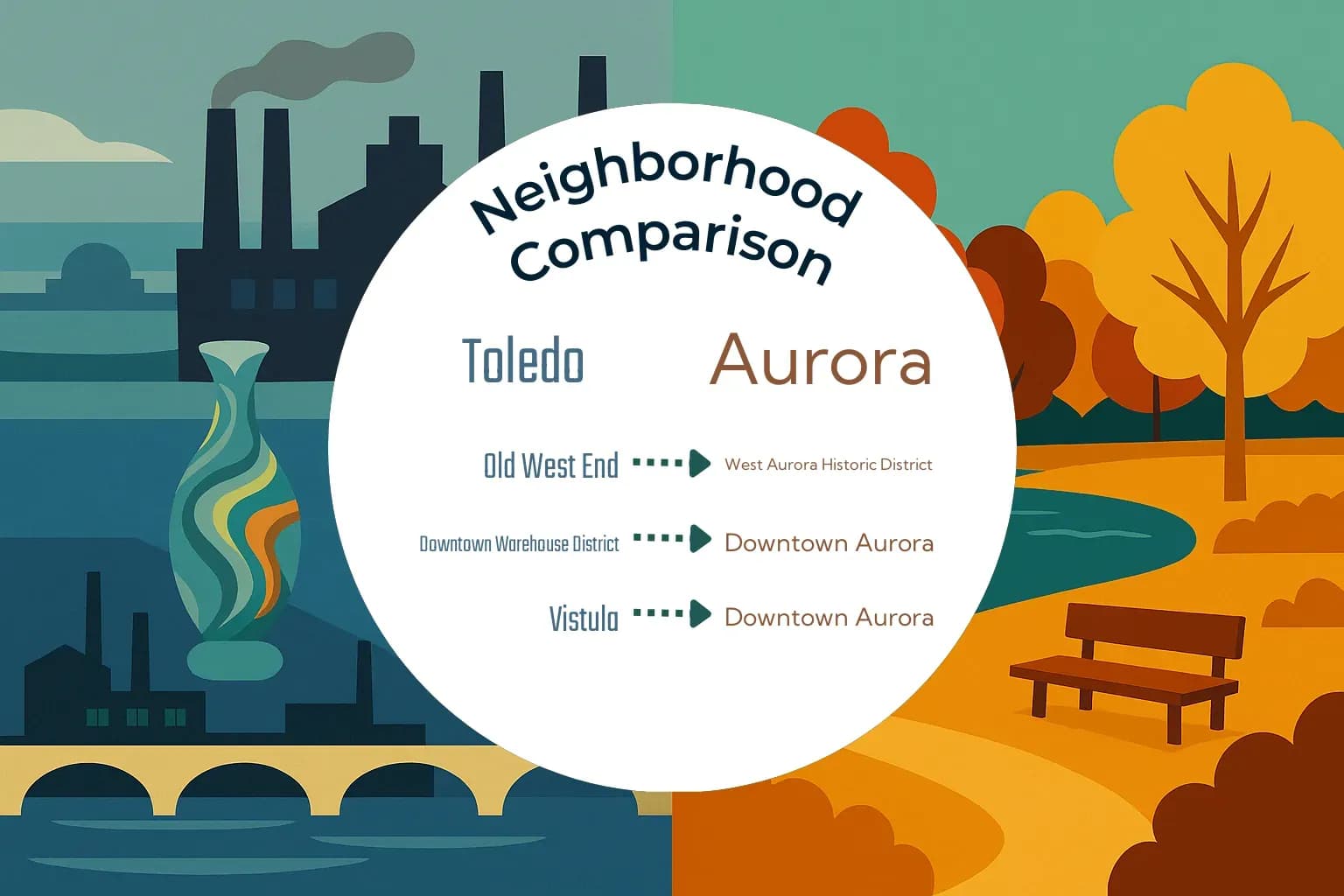 Toledo vs Aurora Neighborhood Comparison