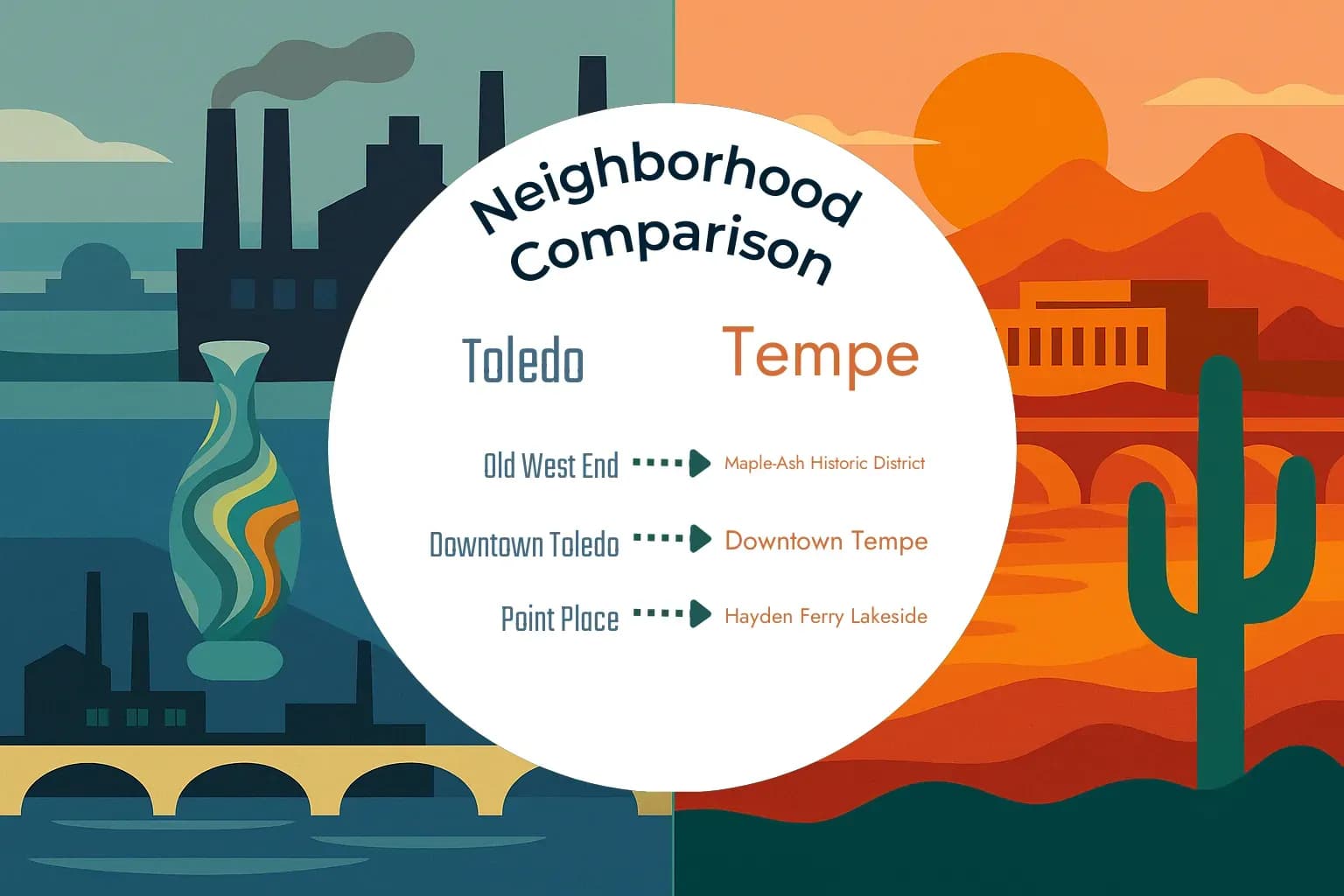 Toledo vs Tempe Neighborhood Comparison