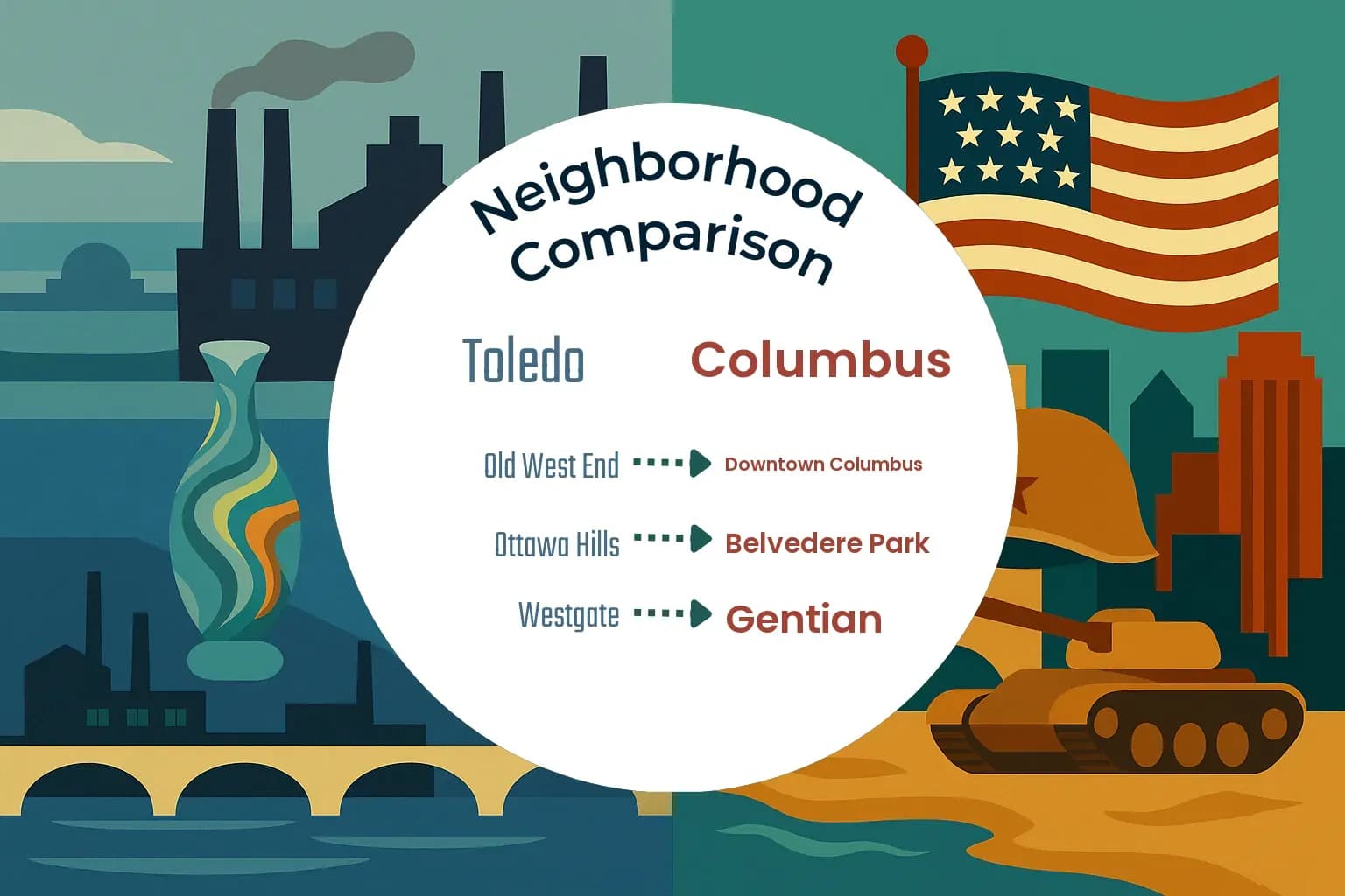 Toledo vs Columbus Neighborhood Comparison