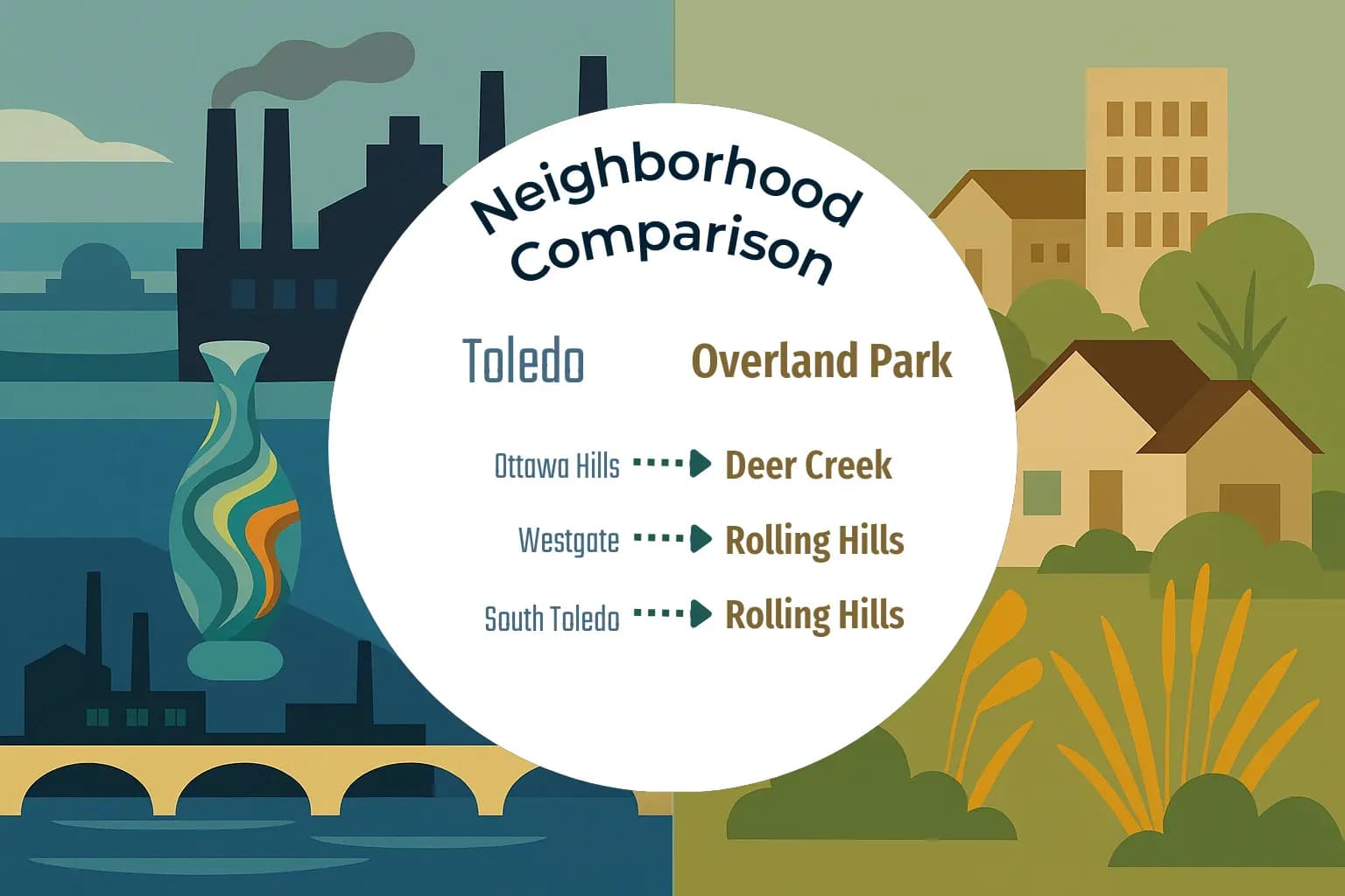 Toledo vs Overland Park Neighborhood Comparison