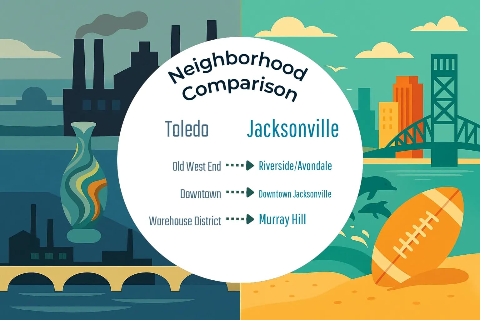 Toledo vs Jacksonville Neighborhood Comparison