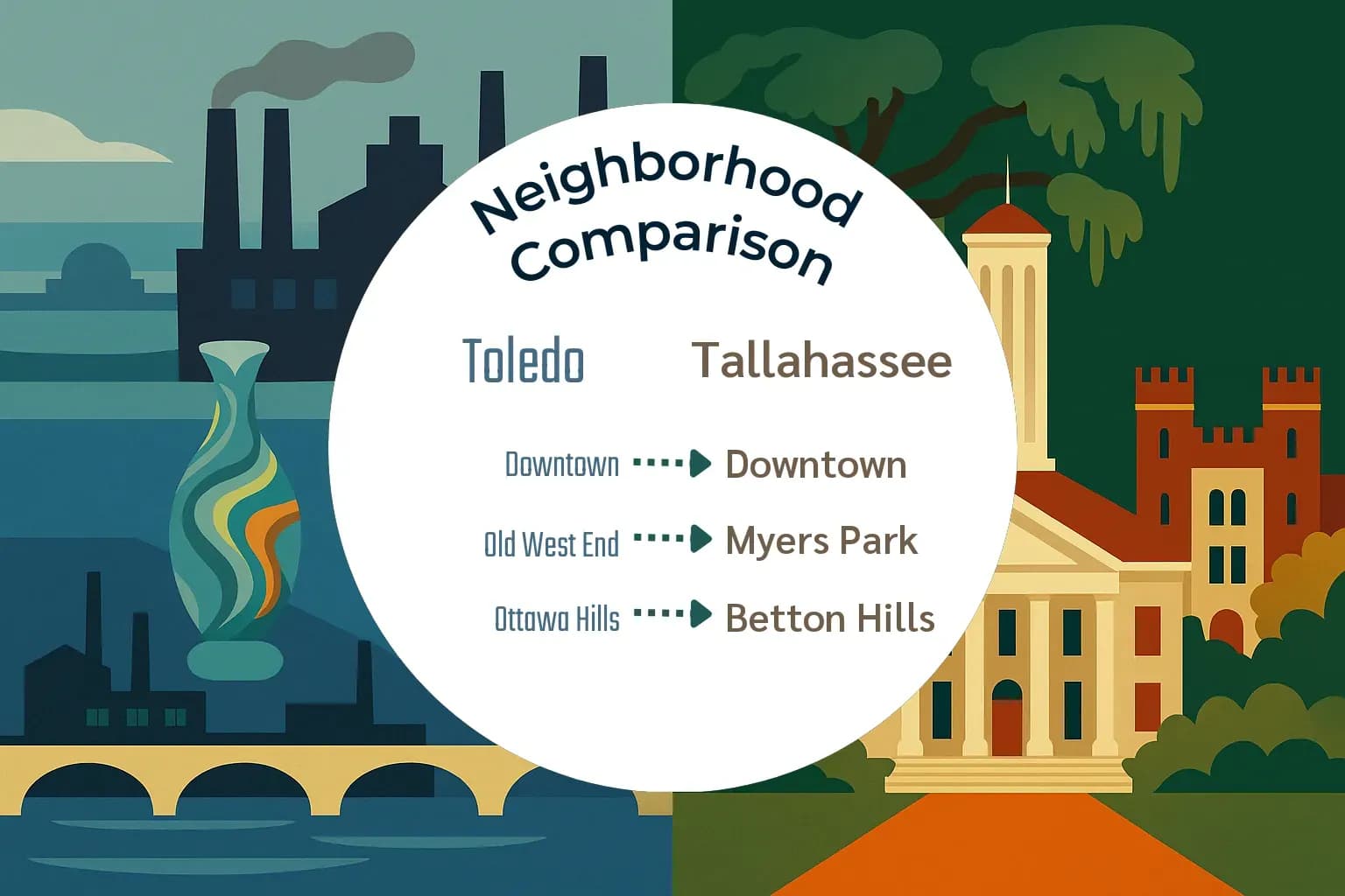 Toledo vs Tallahassee Neighborhood Comparison