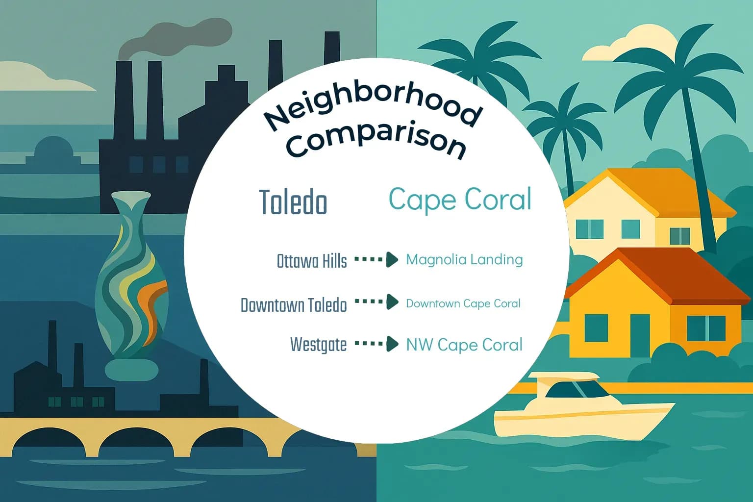Toledo vs Cape Coral Neighborhood Comparison