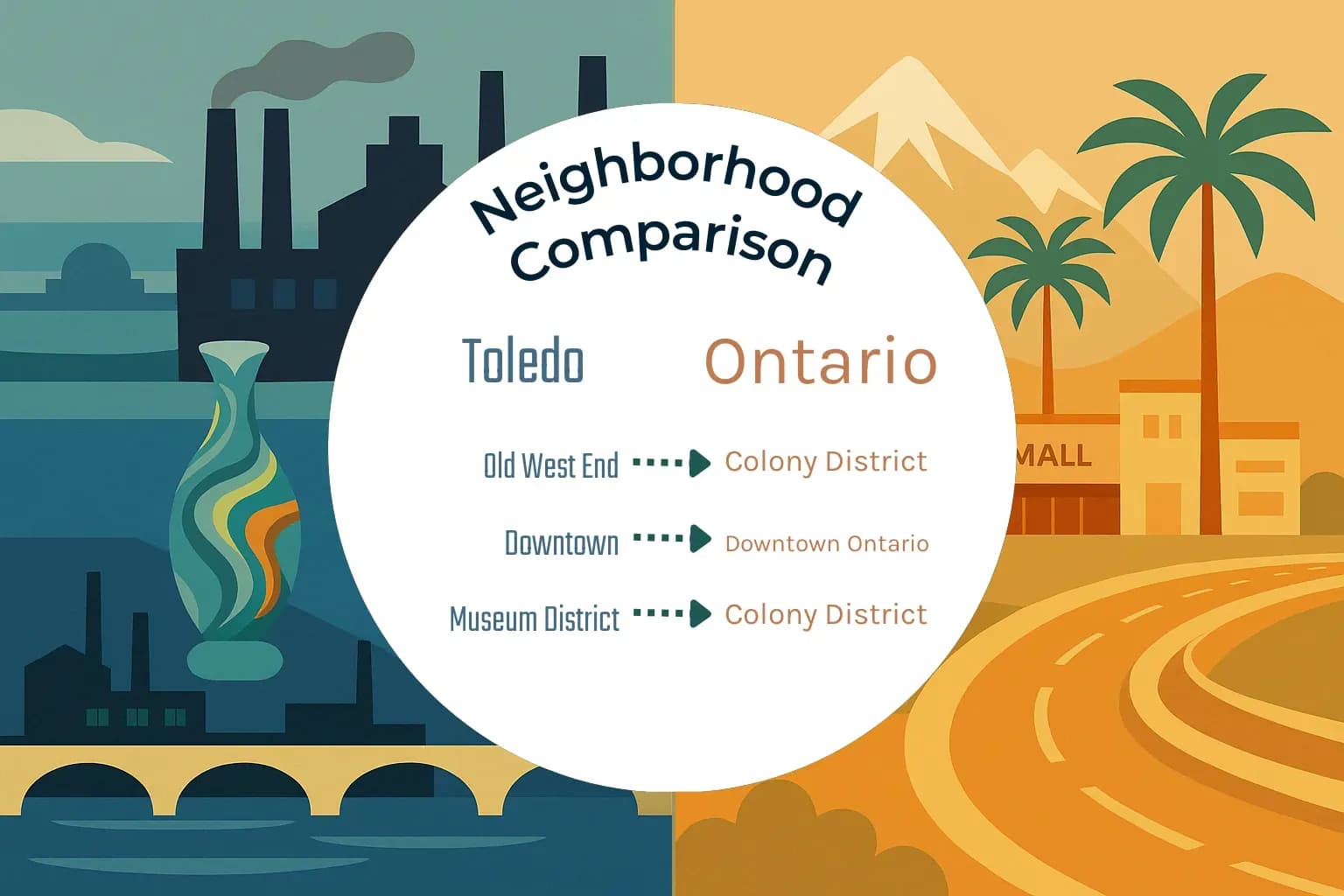 Toledo vs Ontario Neighborhood Comparison