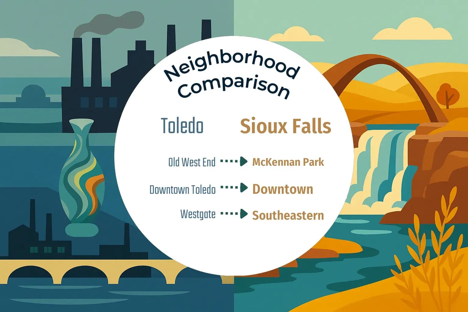 Toledo vs Sioux Falls Neighborhood Comparison