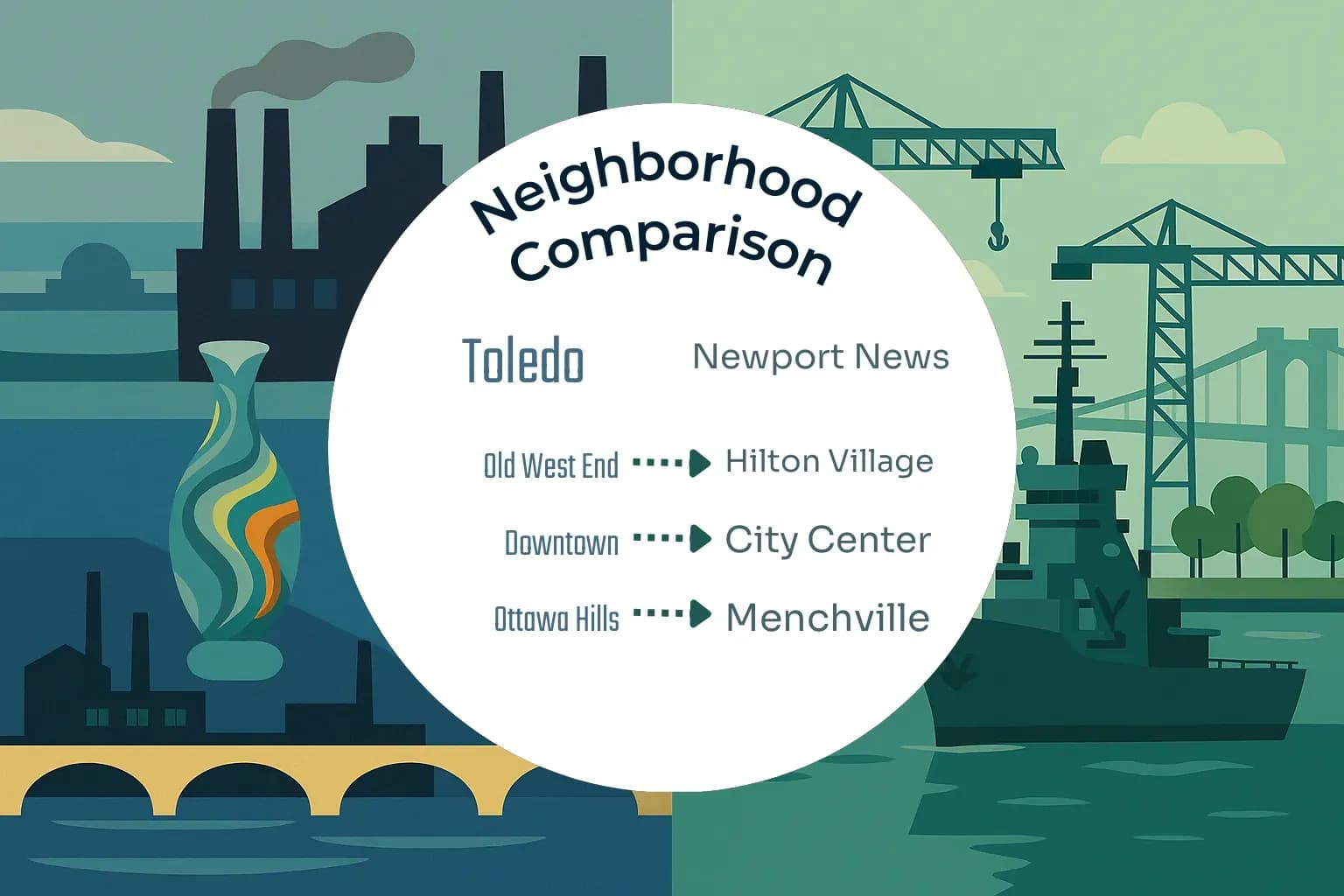 Toledo vs Newport News Neighborhood Comparison