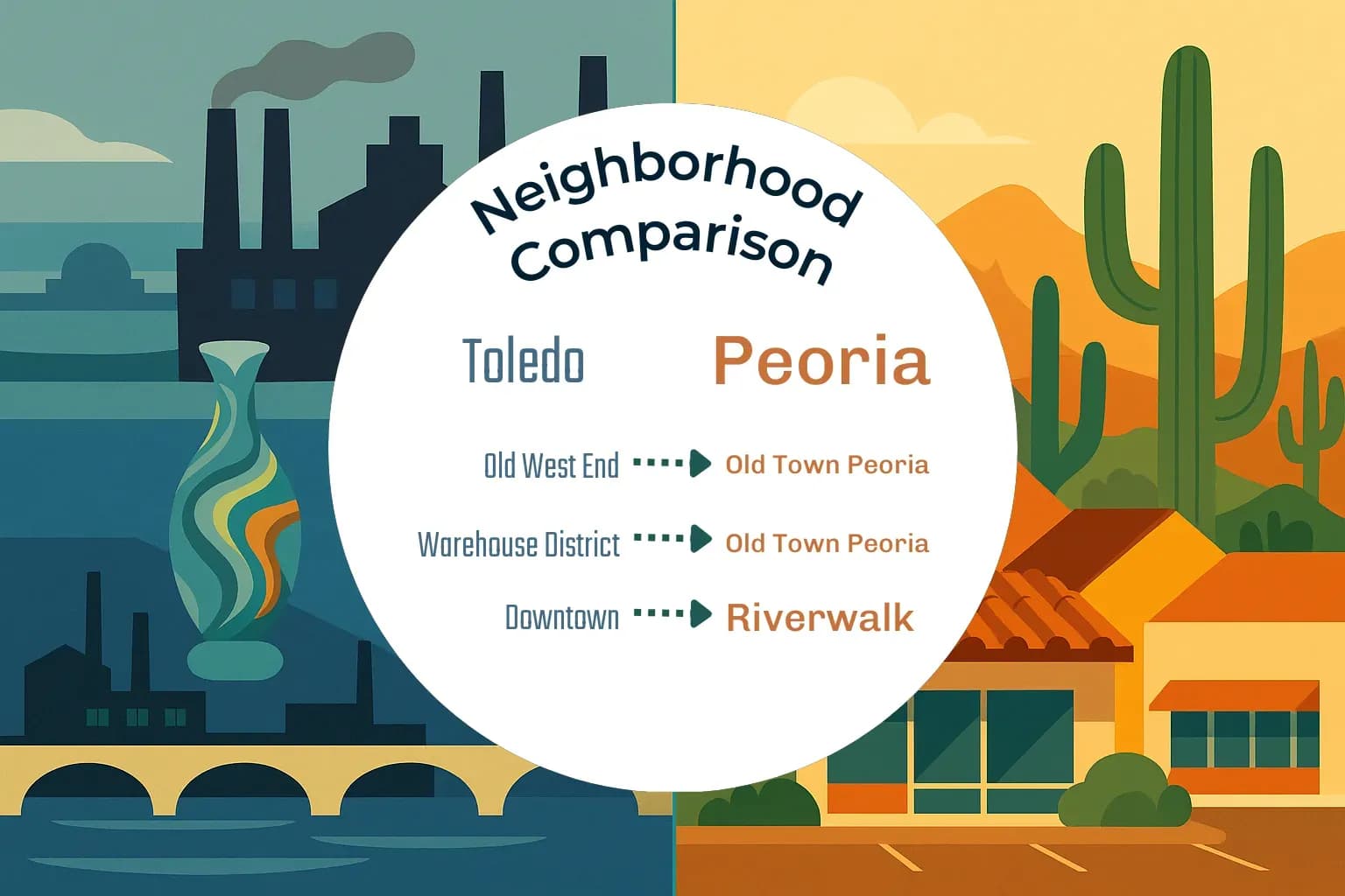 Toledo vs Peoria Neighborhood Comparison