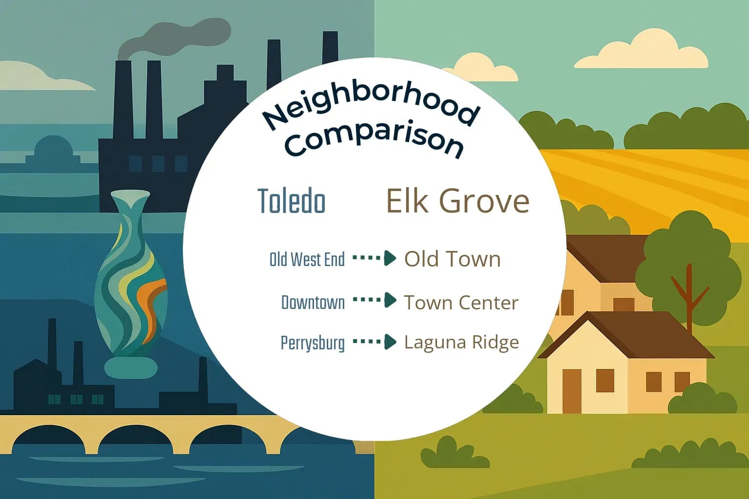 Toledo vs Elk Grove Neighborhood Comparison