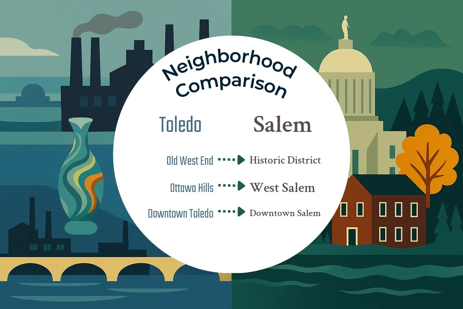 Toledo vs Salem Neighborhood Comparison