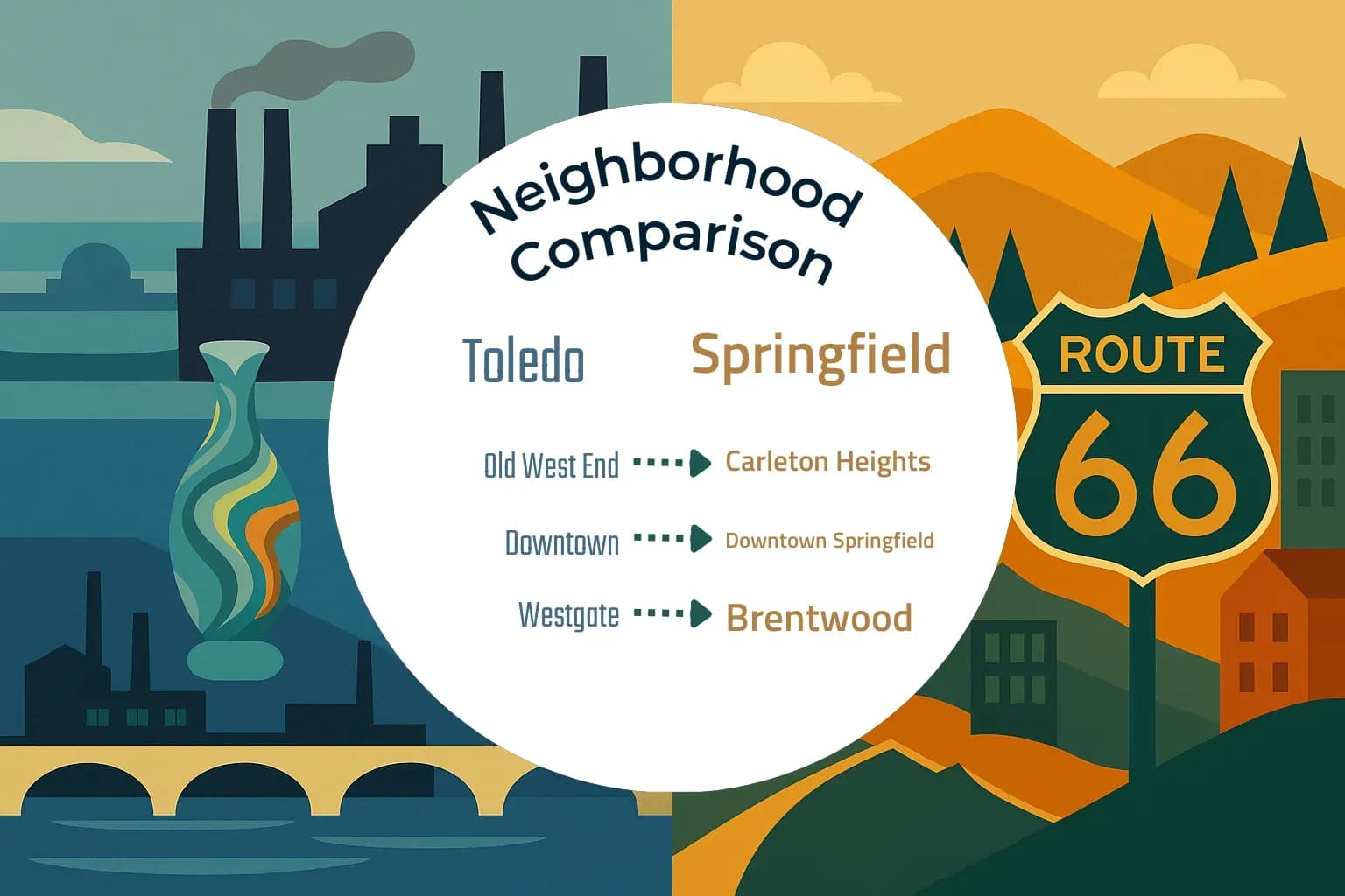 Toledo vs Springfield Neighborhood Comparison