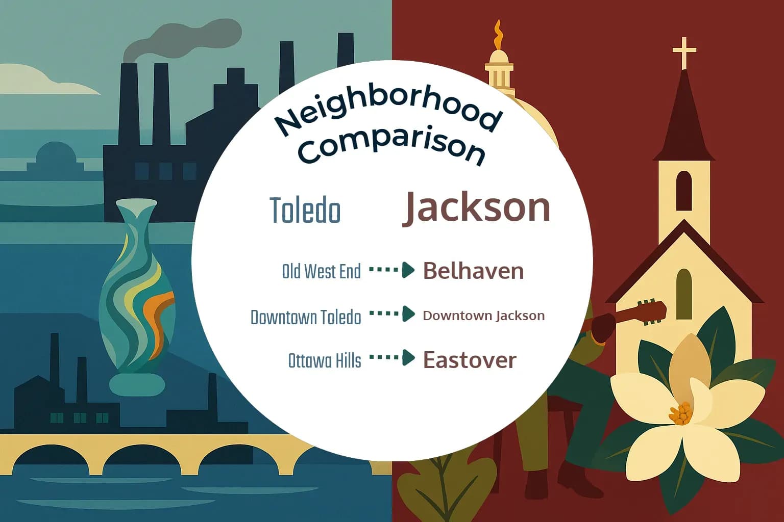 Toledo vs Jackson Neighborhood Comparison