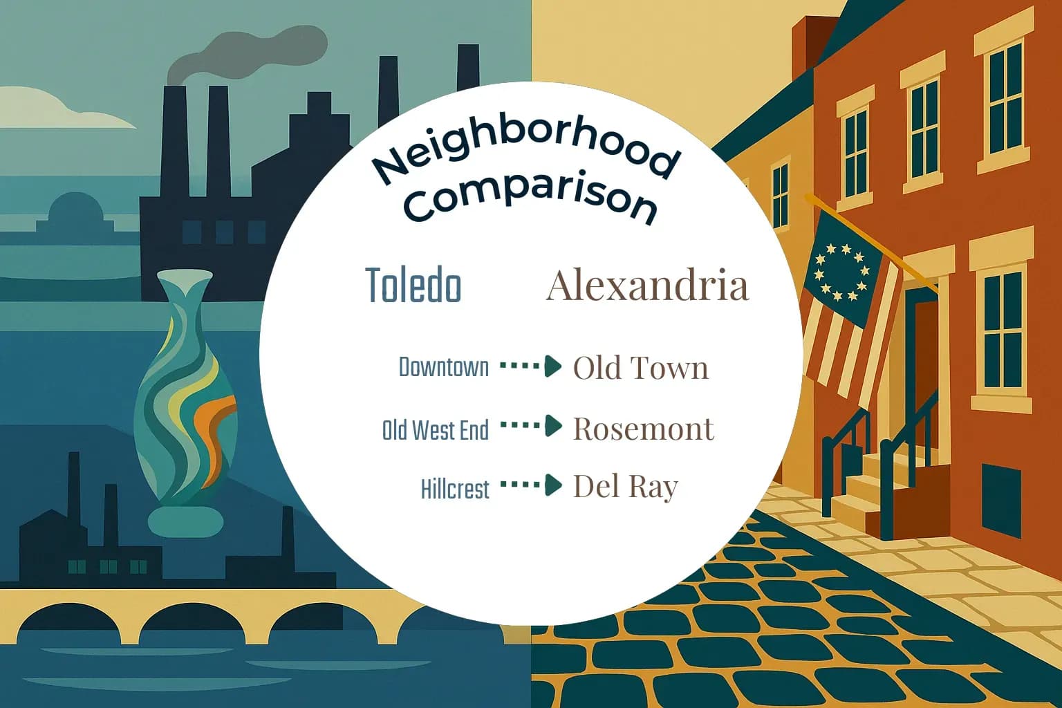 Toledo vs Alexandria Neighborhood Comparison