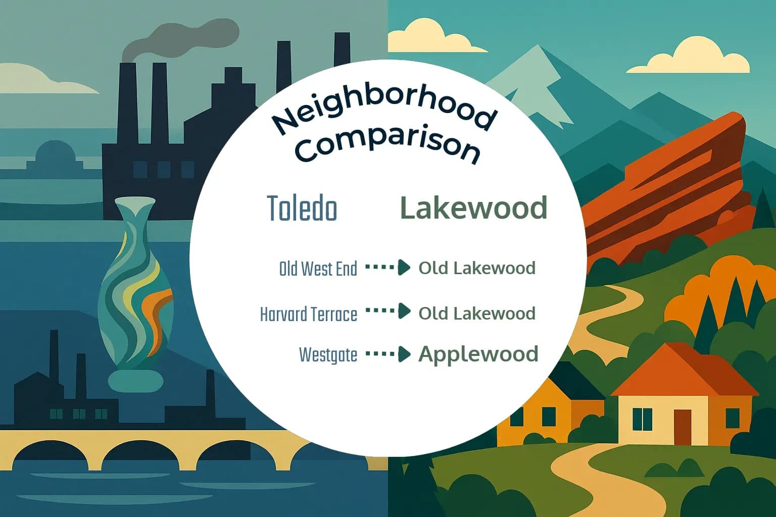 Toledo vs Lakewood Neighborhood Comparison