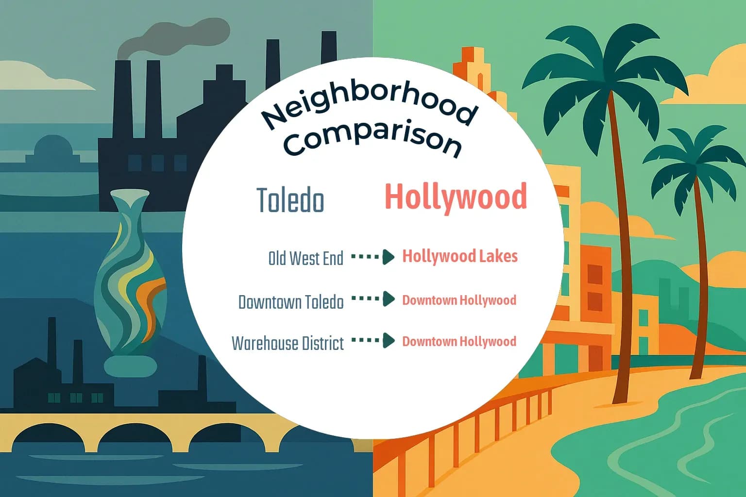 Toledo vs Hollywood Neighborhood Comparison