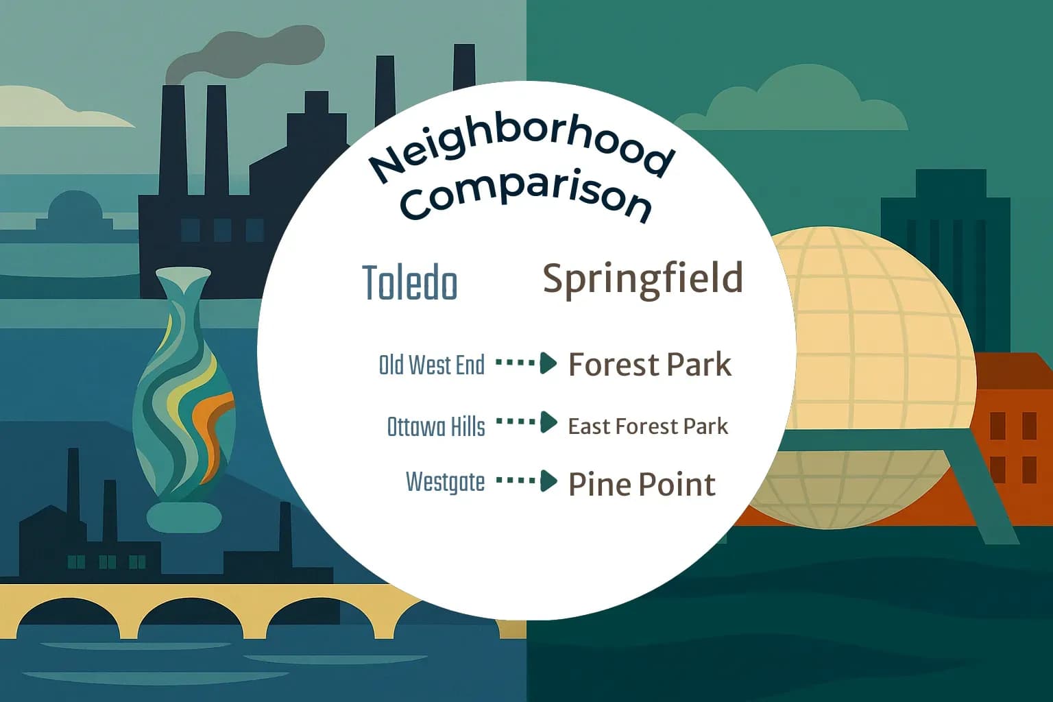 Toledo vs Springfield Neighborhood Comparison