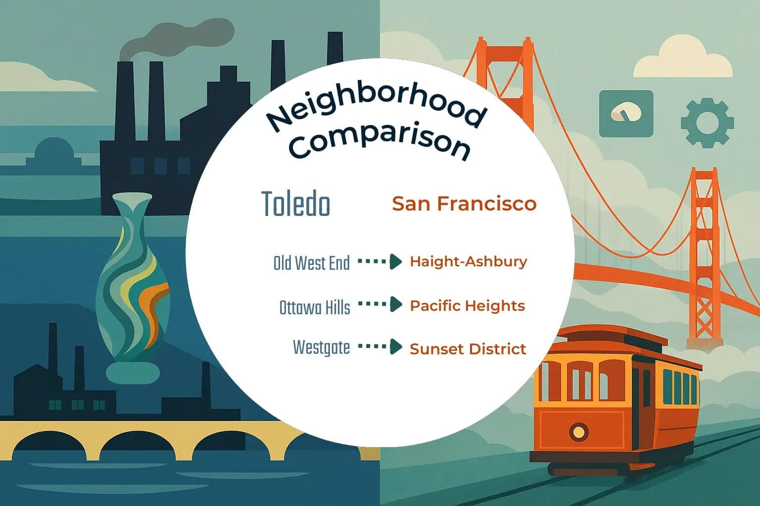Toledo vs San Francisco Neighborhood Comparison