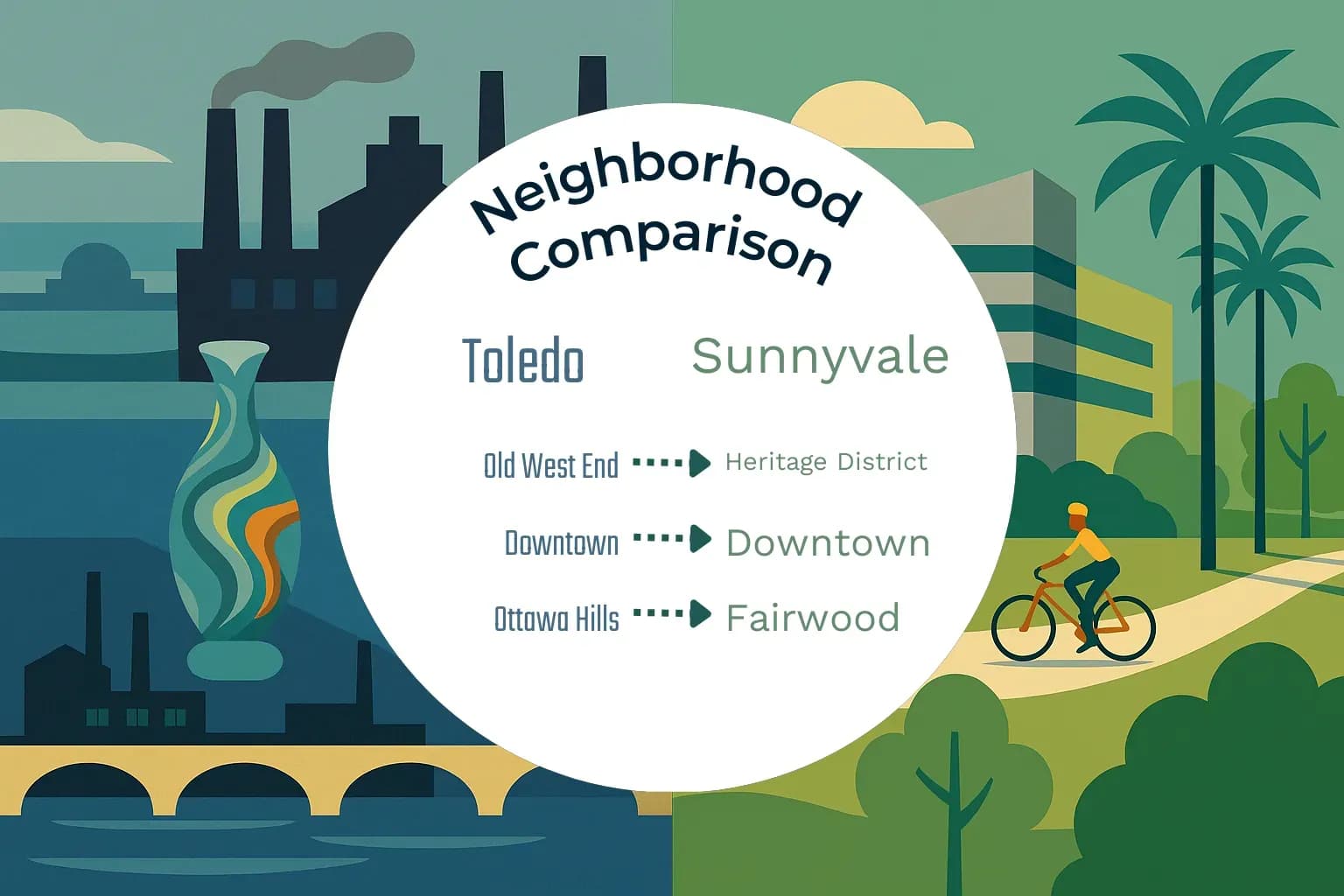 Toledo vs Sunnyvale Neighborhood Comparison
