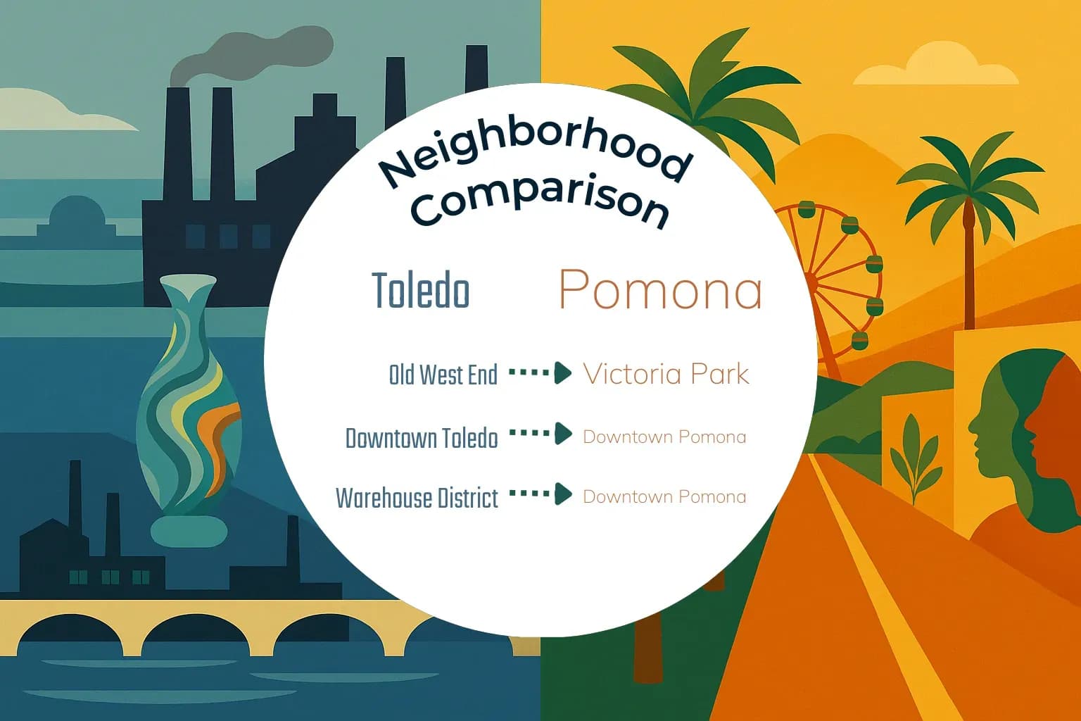 Toledo vs Pomona Neighborhood Comparison