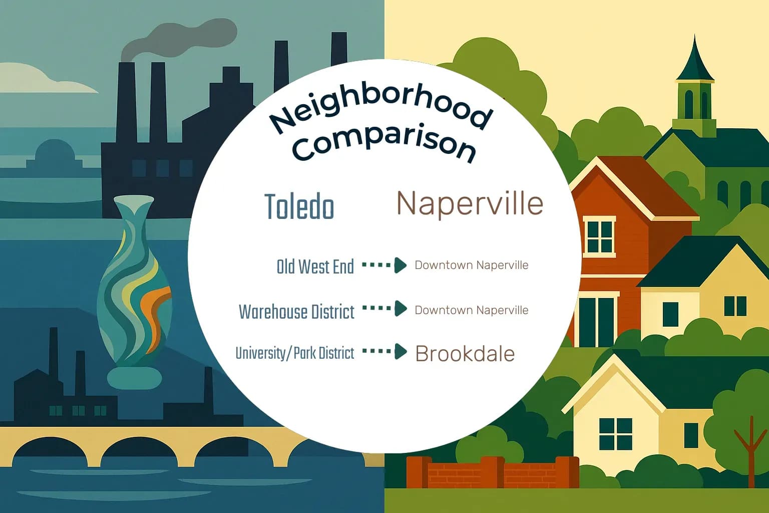 Toledo vs Naperville Neighborhood Comparison
