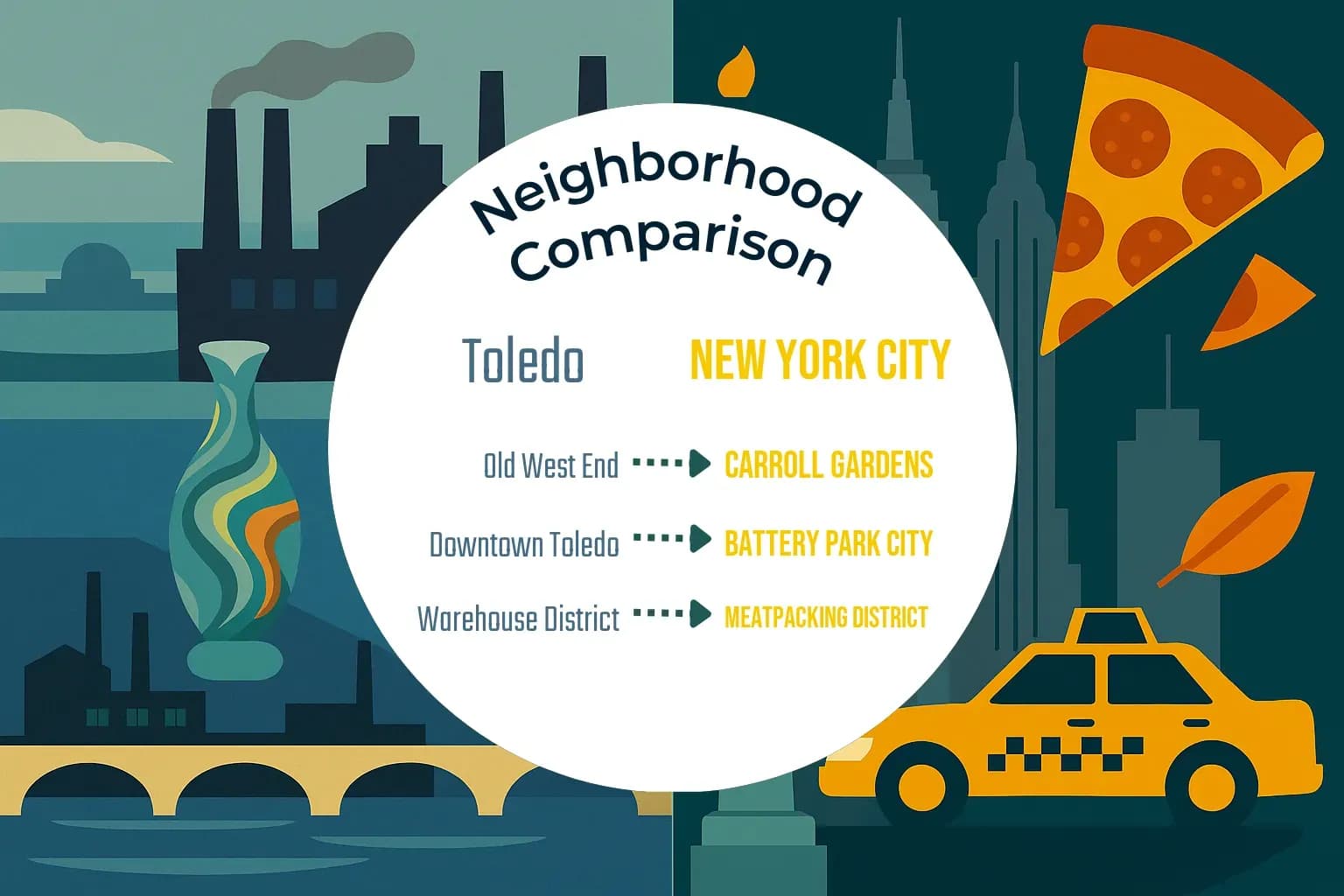 Toledo vs New York City Neighborhood Comparison