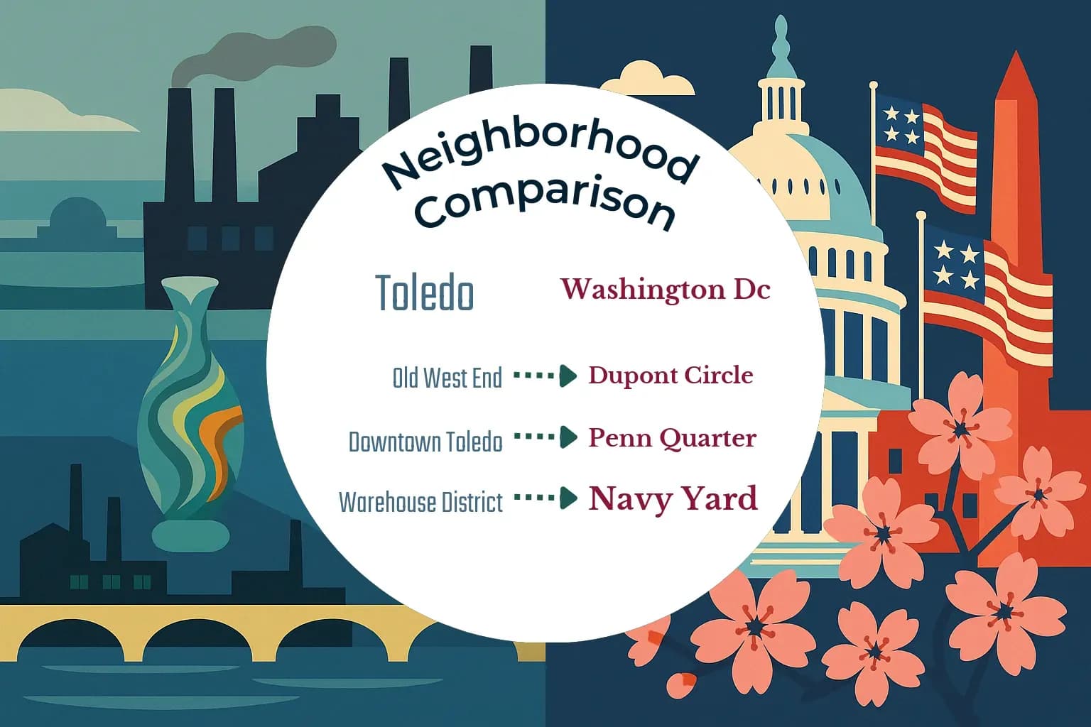 Toledo vs Washington DC Neighborhood Comparison