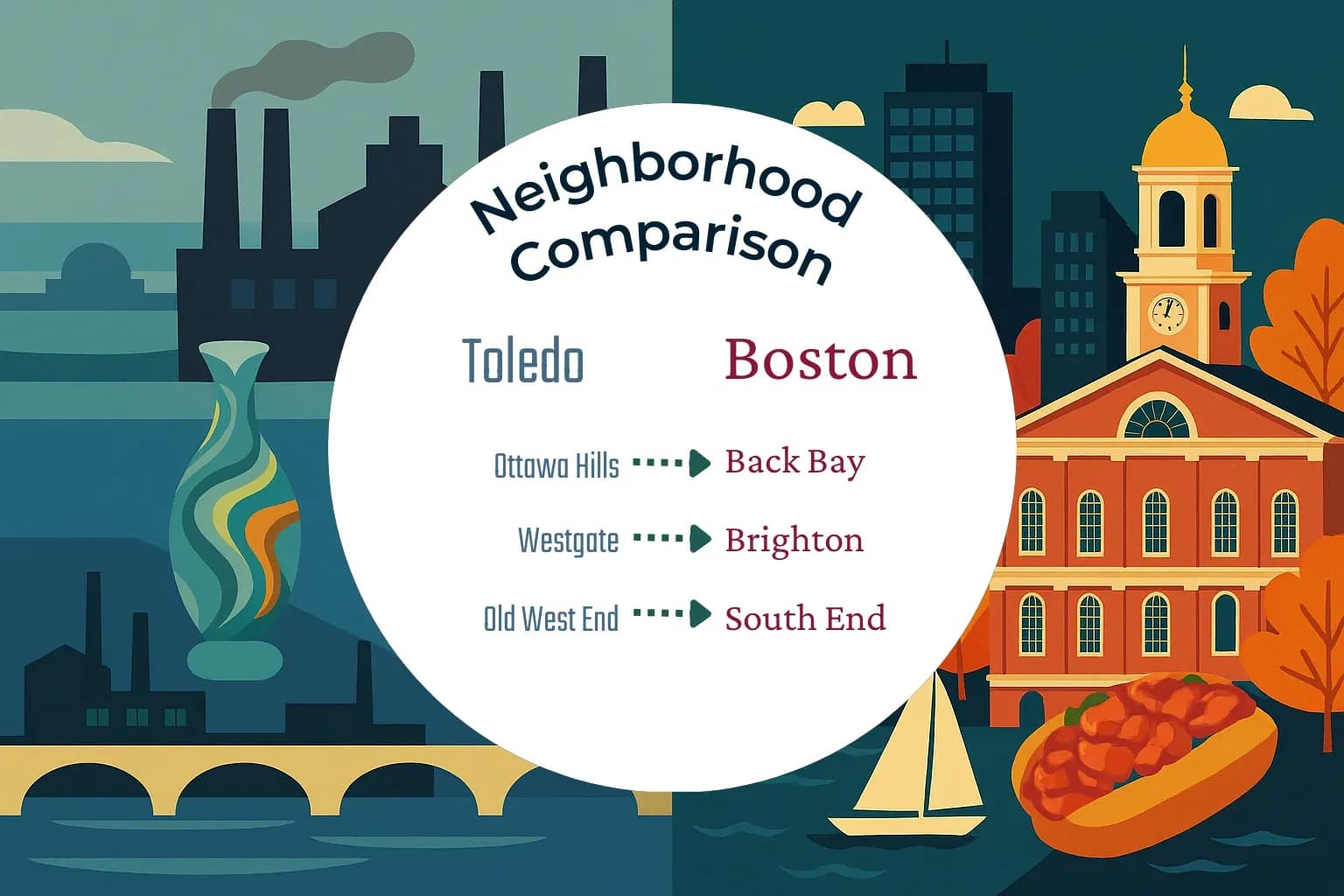 Toledo vs Boston Neighborhood Comparison