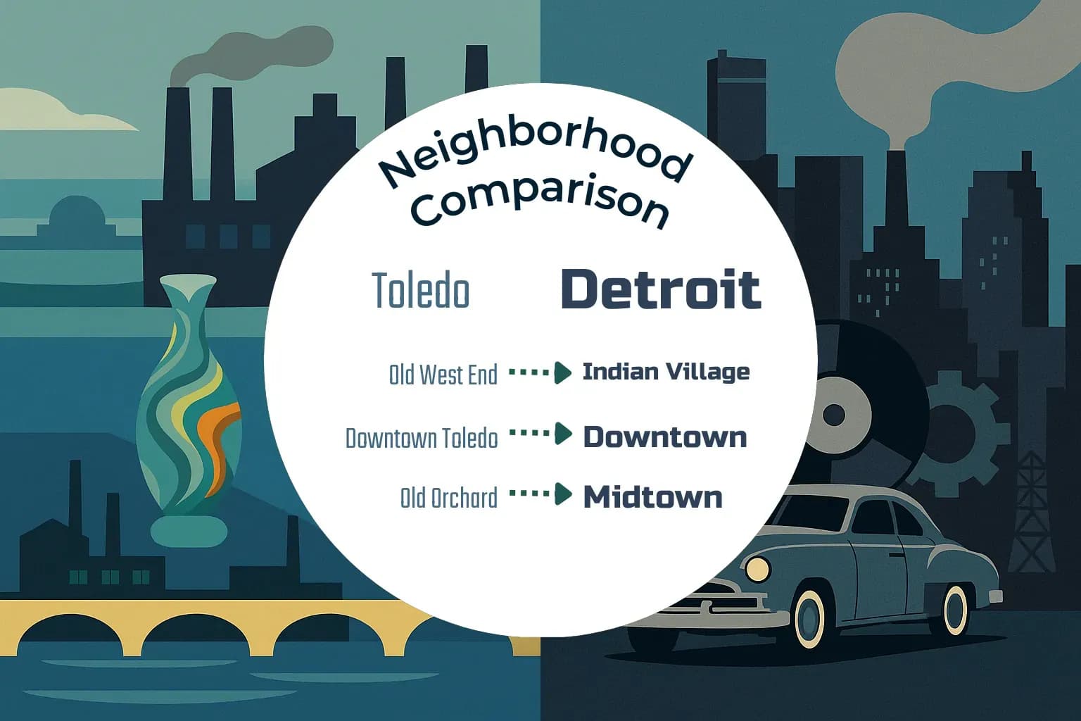 Toledo vs Detroit Neighborhood Comparison