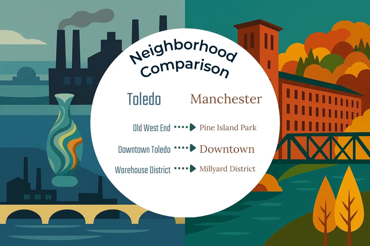Toledo vs Manchester Neighborhood Comparison