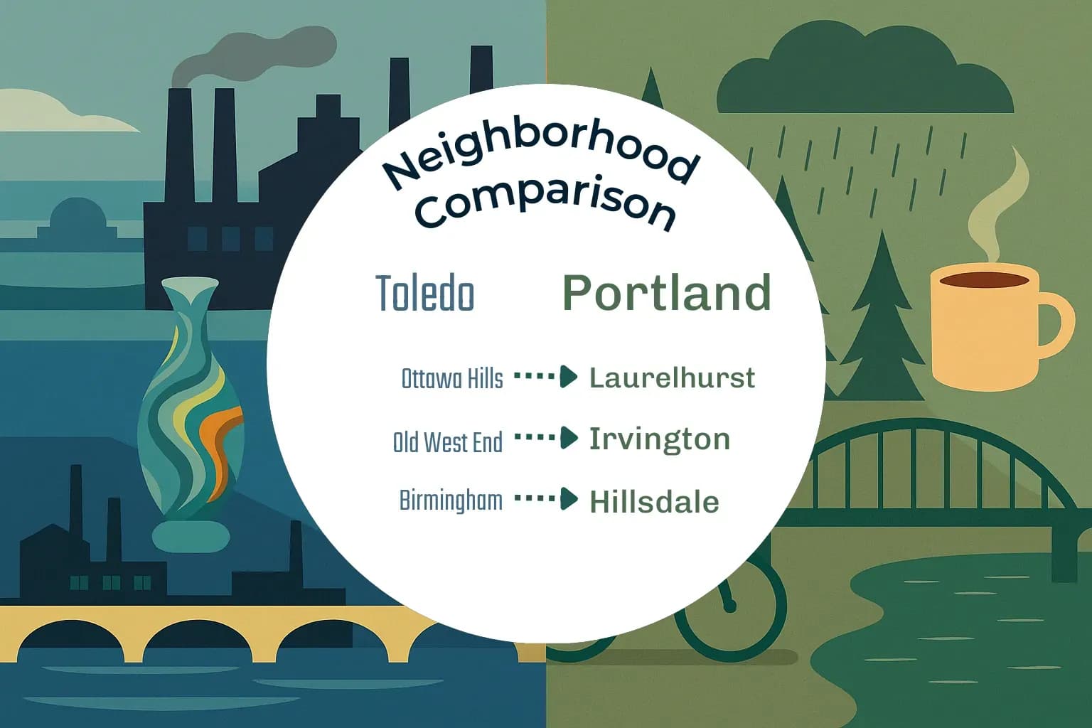 Toledo vs Portland Neighborhood Comparison