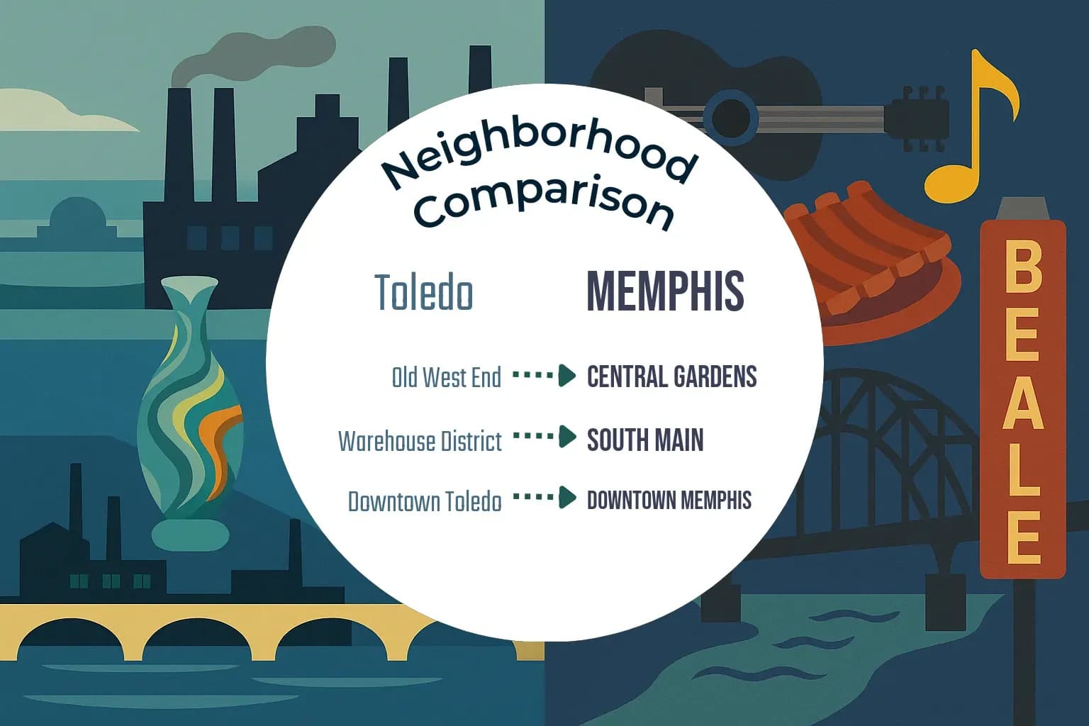 Toledo vs Memphis Neighborhood Comparison
